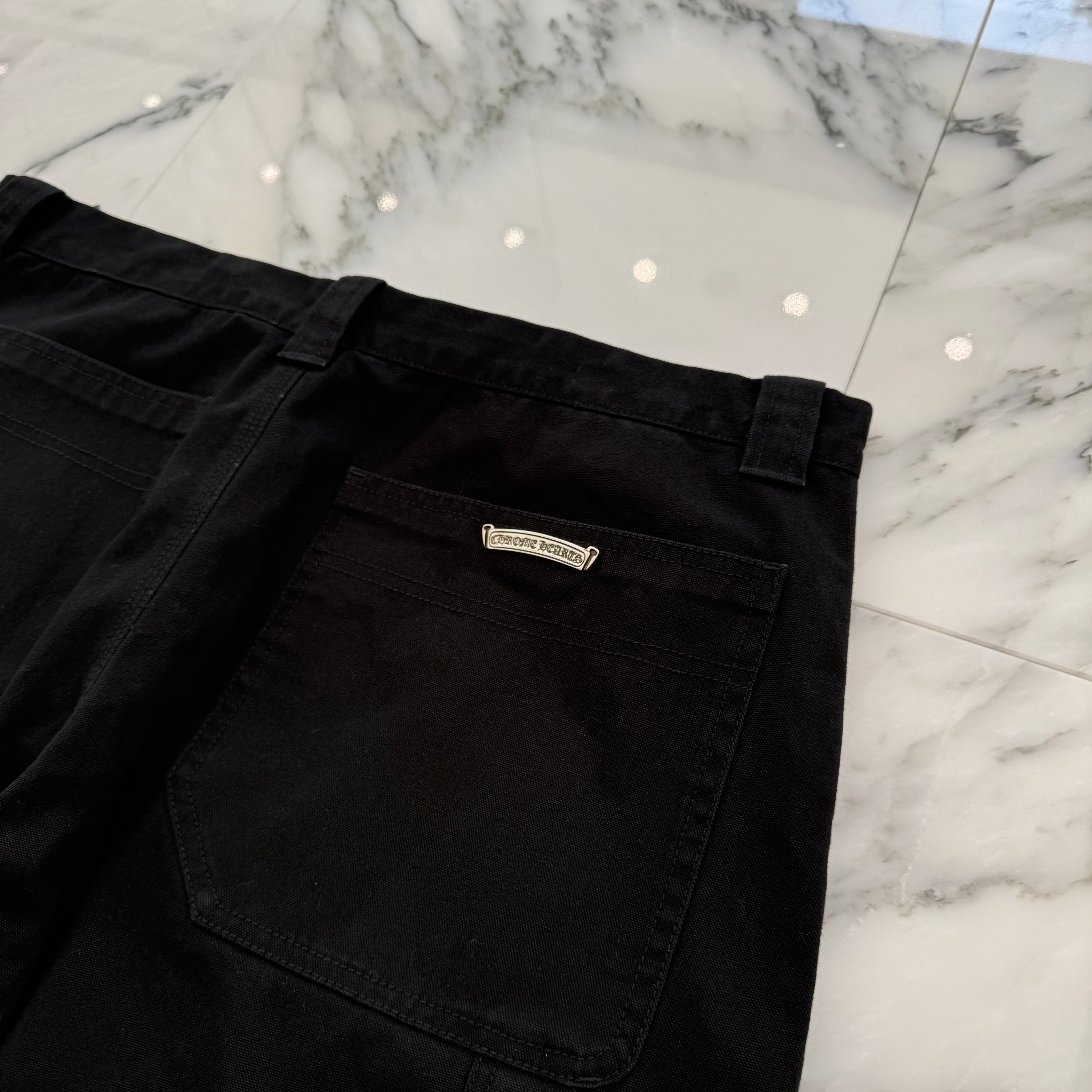 CHROME HEARTS Carpenter Cross Ball Button Denim Pants Size 38 クロムハーツ カーペンター クロスボールボタン デニムパンツ サイズ38