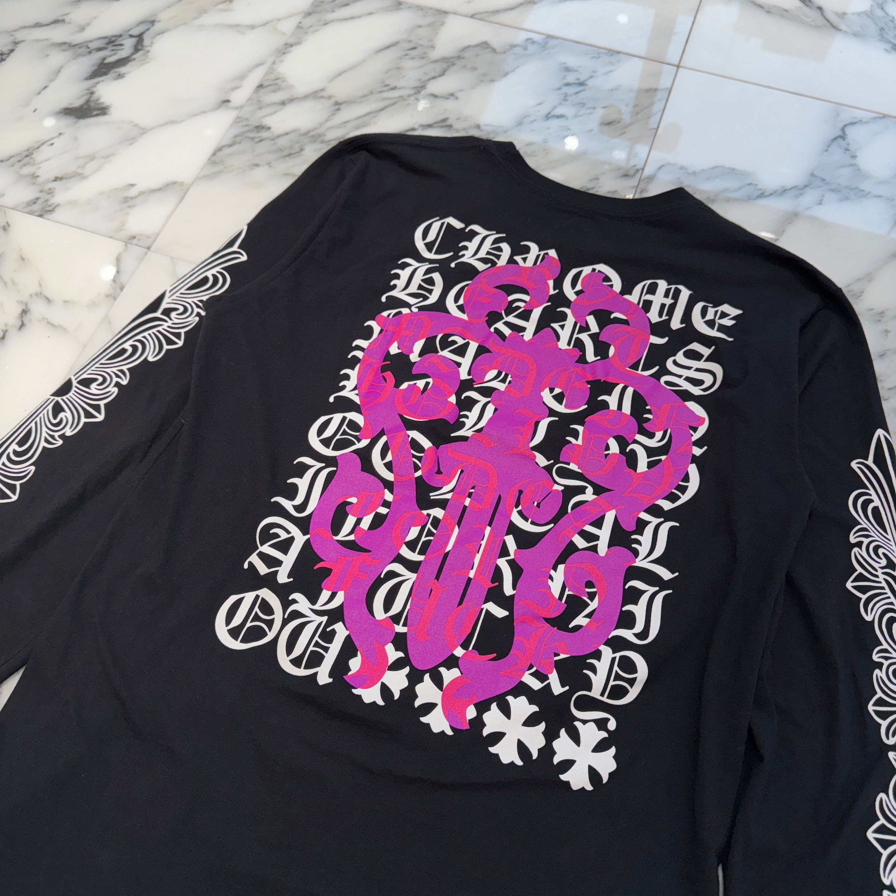 CHROME HEARTS Dagger Eye Chart Long Sleeve Tee Size L クロムハーツ