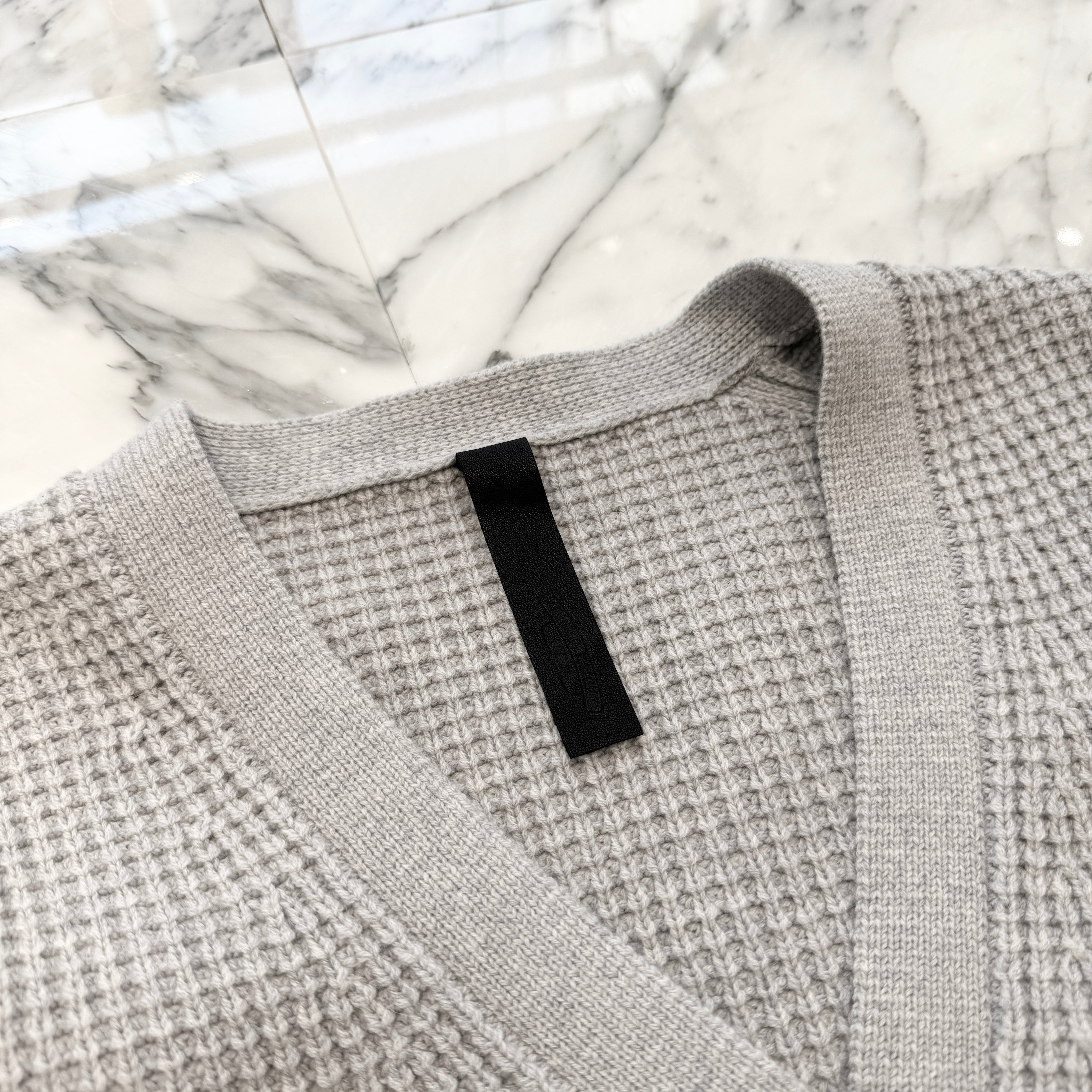 CHROME HEARTS Y NOT Large Cross Leather Patch Cashmere Knit Cardigan Size S クロムハーツ ワイノット ラージクロス レザーパッチ カシミヤ ニットカーディガン サイズS