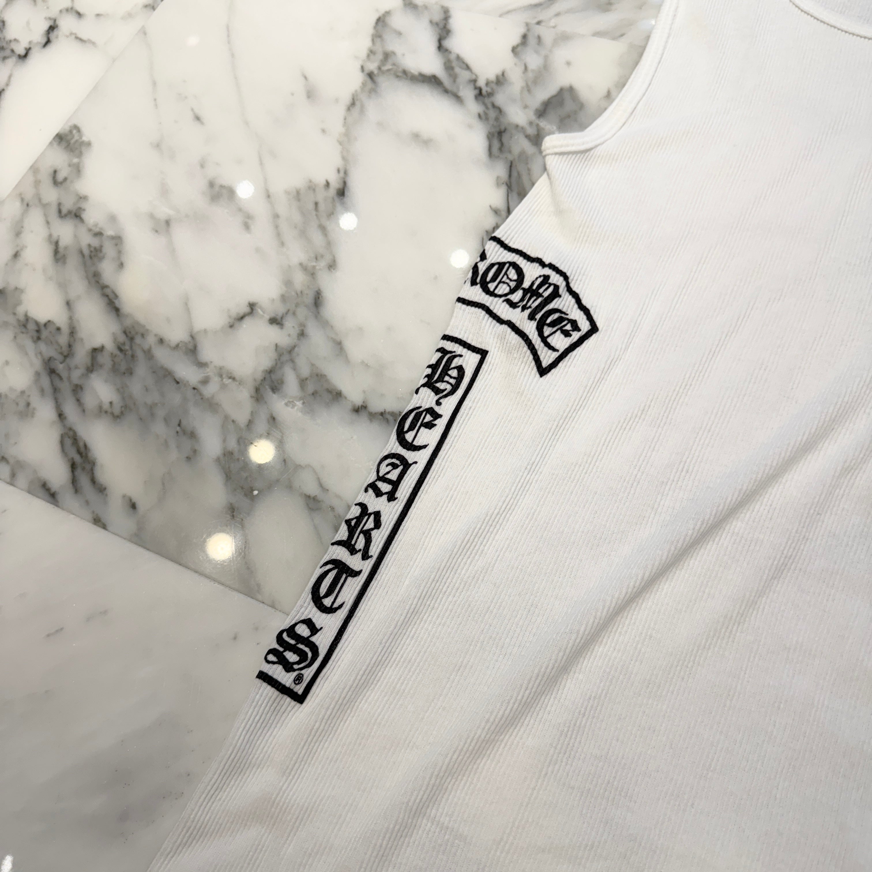CHROME HEARTS Vertical Side Logo Tank Top Size L クロムハーツ