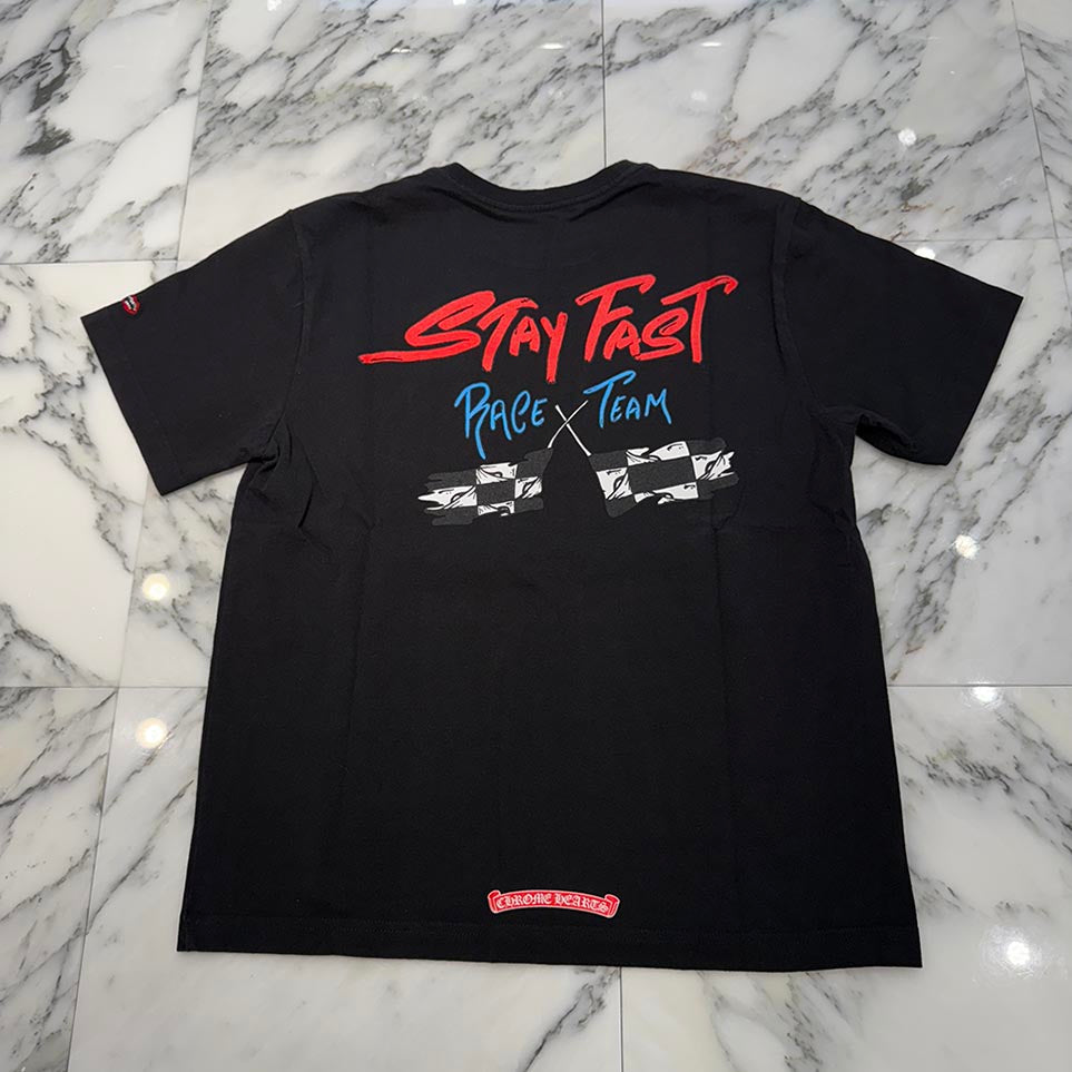 CHROME HEARTS × MATTY BOY PPO STAY FAST RACE TEAM Tee Size L