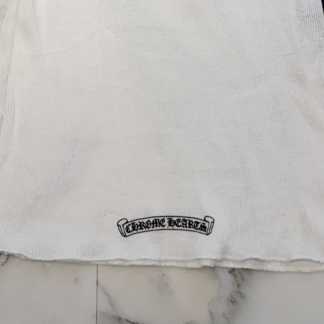 CHROME HEARTS Vertical Side Logo Tank Top Size L クロムハーツ