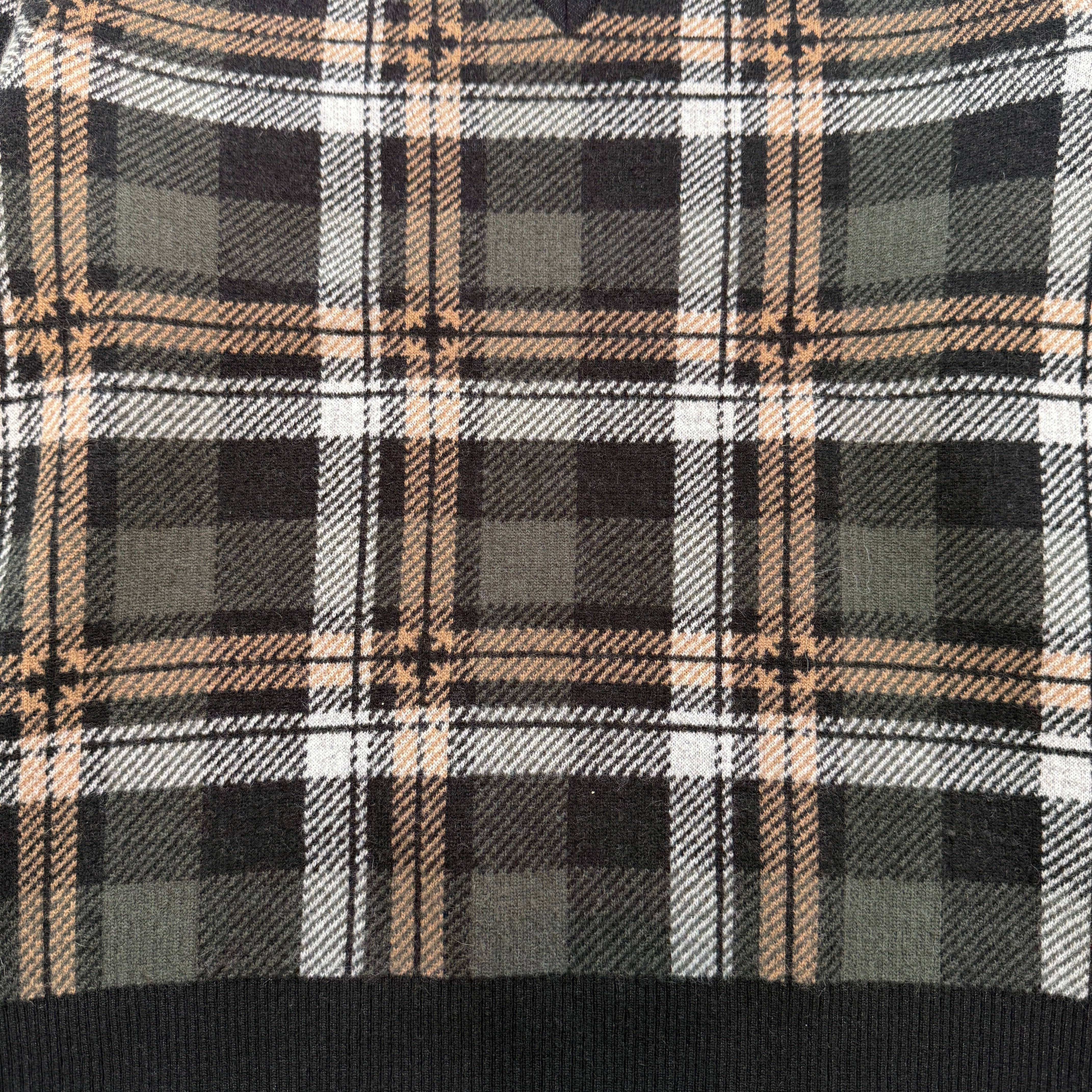 CHROME HEARTS CH Plus Check Cashmere Knit Sweater Size M クロムハ－ツ CHプラス カシミヤ ニット セーター サイズM