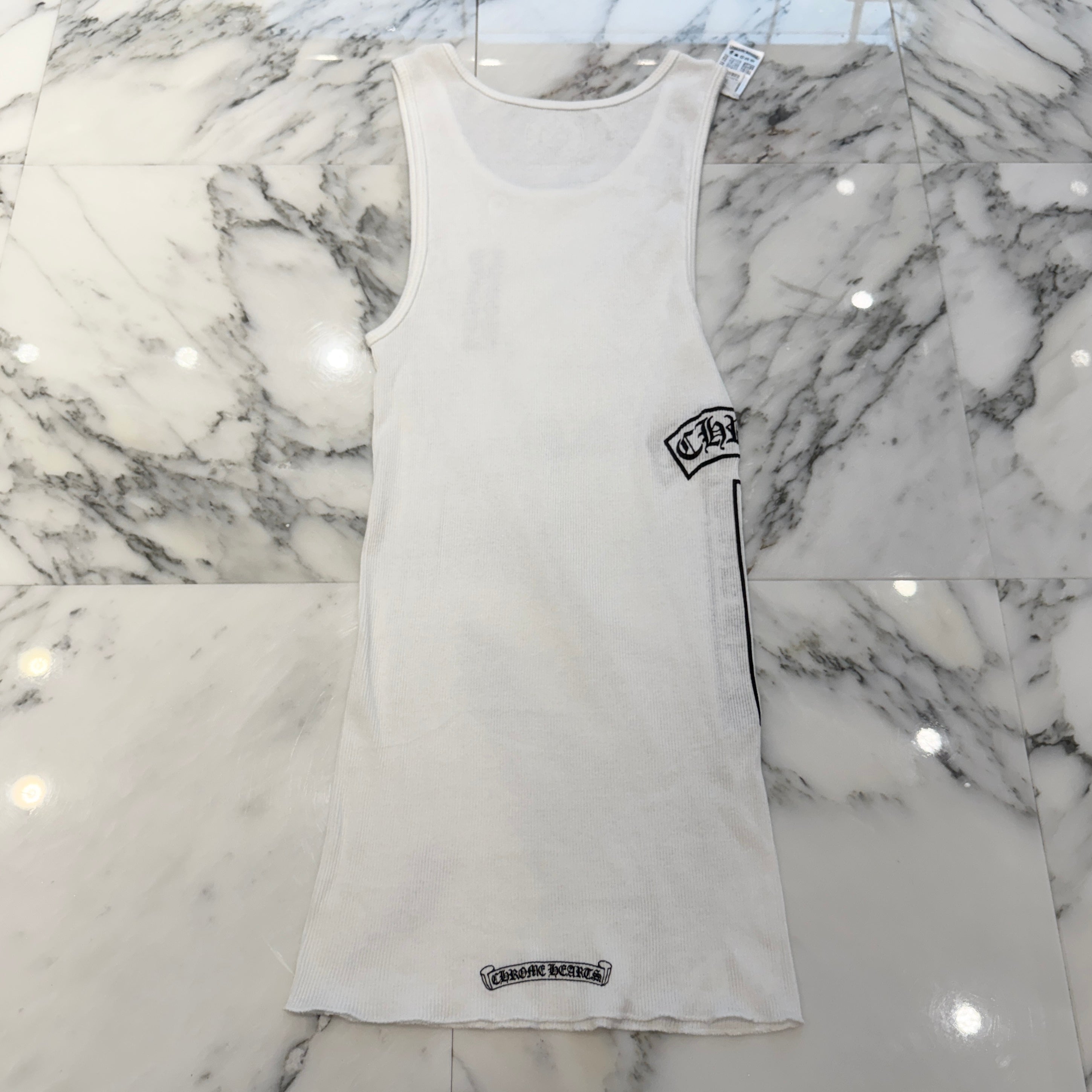 CHROME HEARTS Vertical Side Logo Tank Top Size L クロムハーツ ヴァーティカル サイドロゴ タンクトップ サイズL