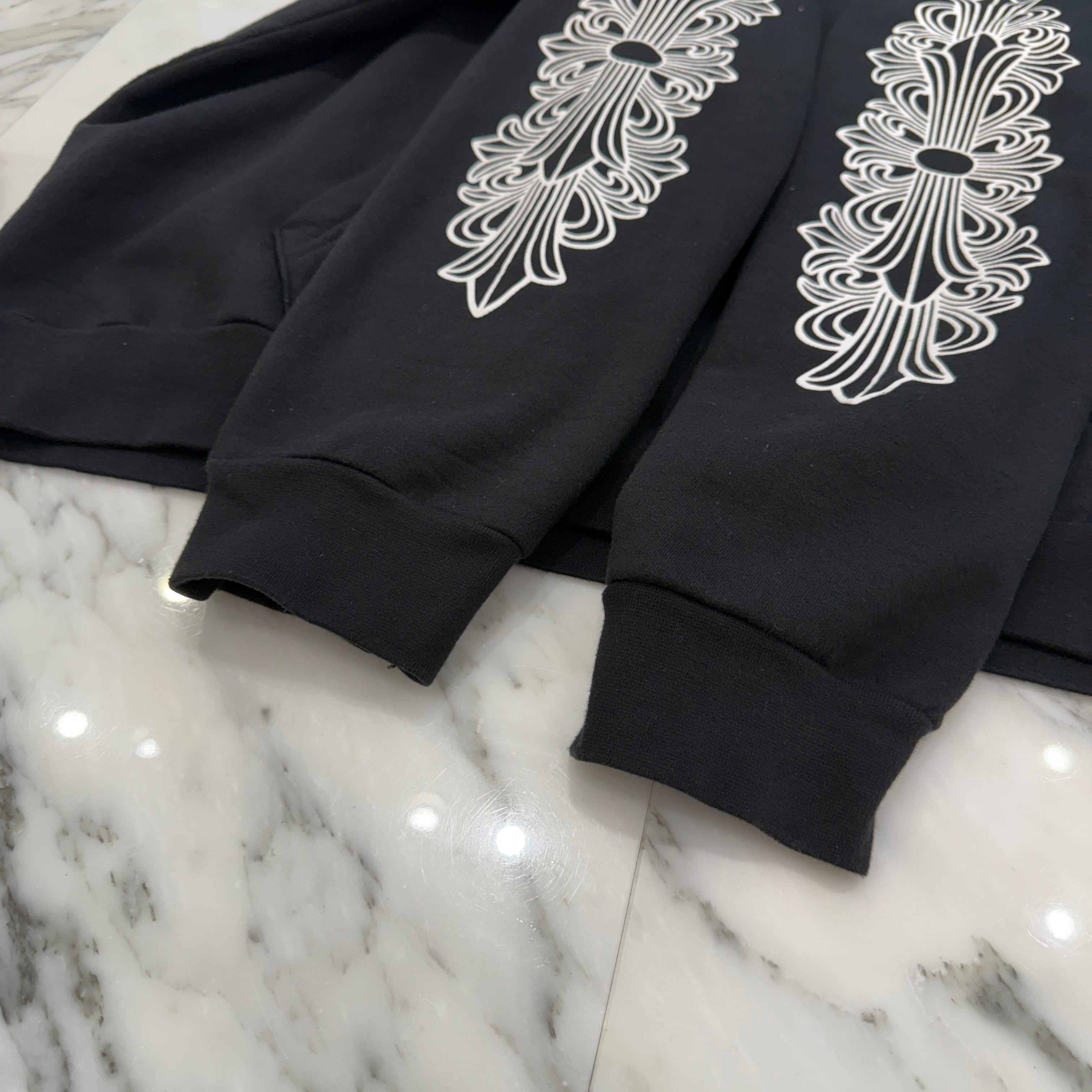 CHROME HEARTS Dagger Eye Chart Pullover Hoodie Size XL クロム