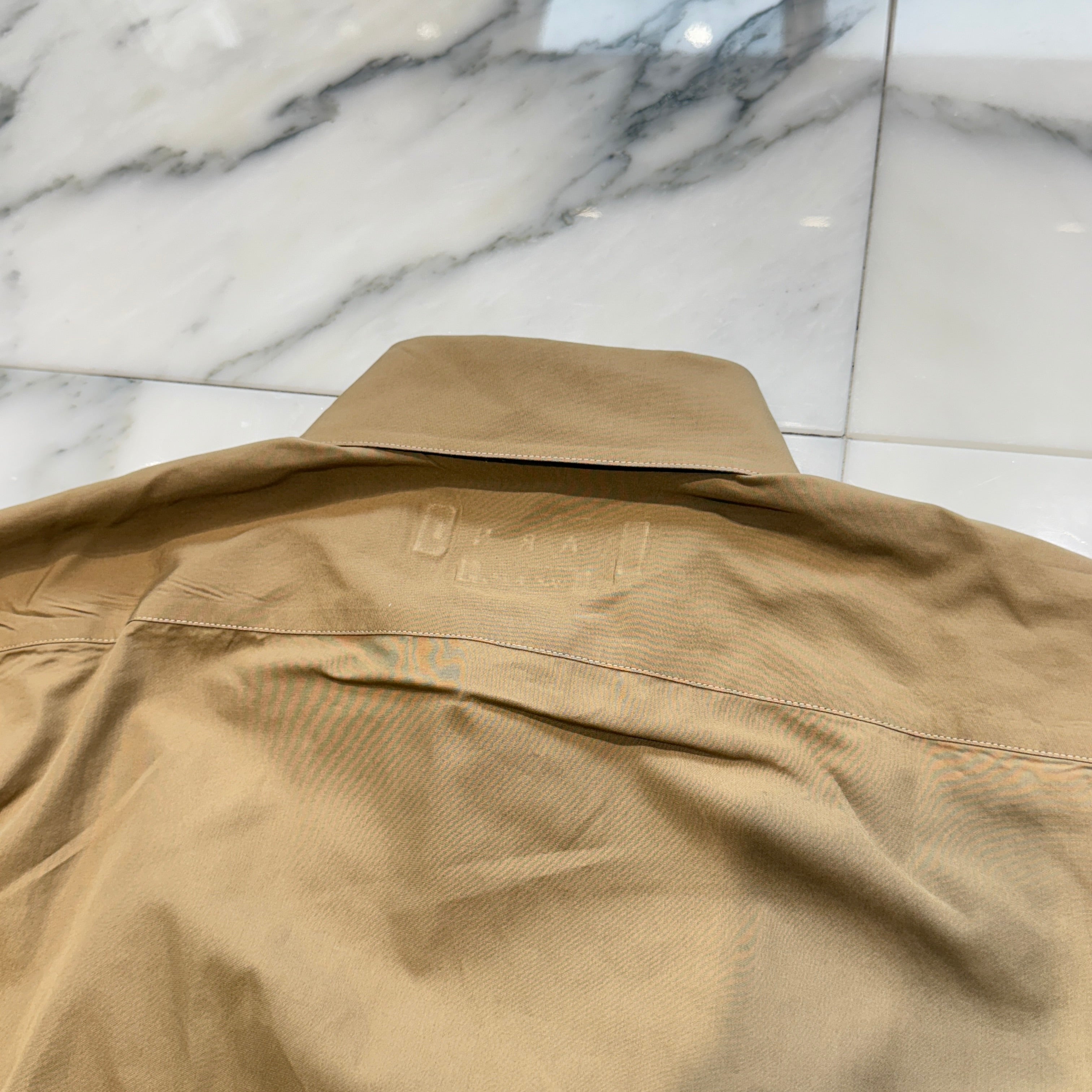 MARNI Turquoise Blue Two-Tone Cotton Shirt 25DL005844928 Size 46 マルニ ターコイズブルー ツートーン コットン シャツ サイズ46