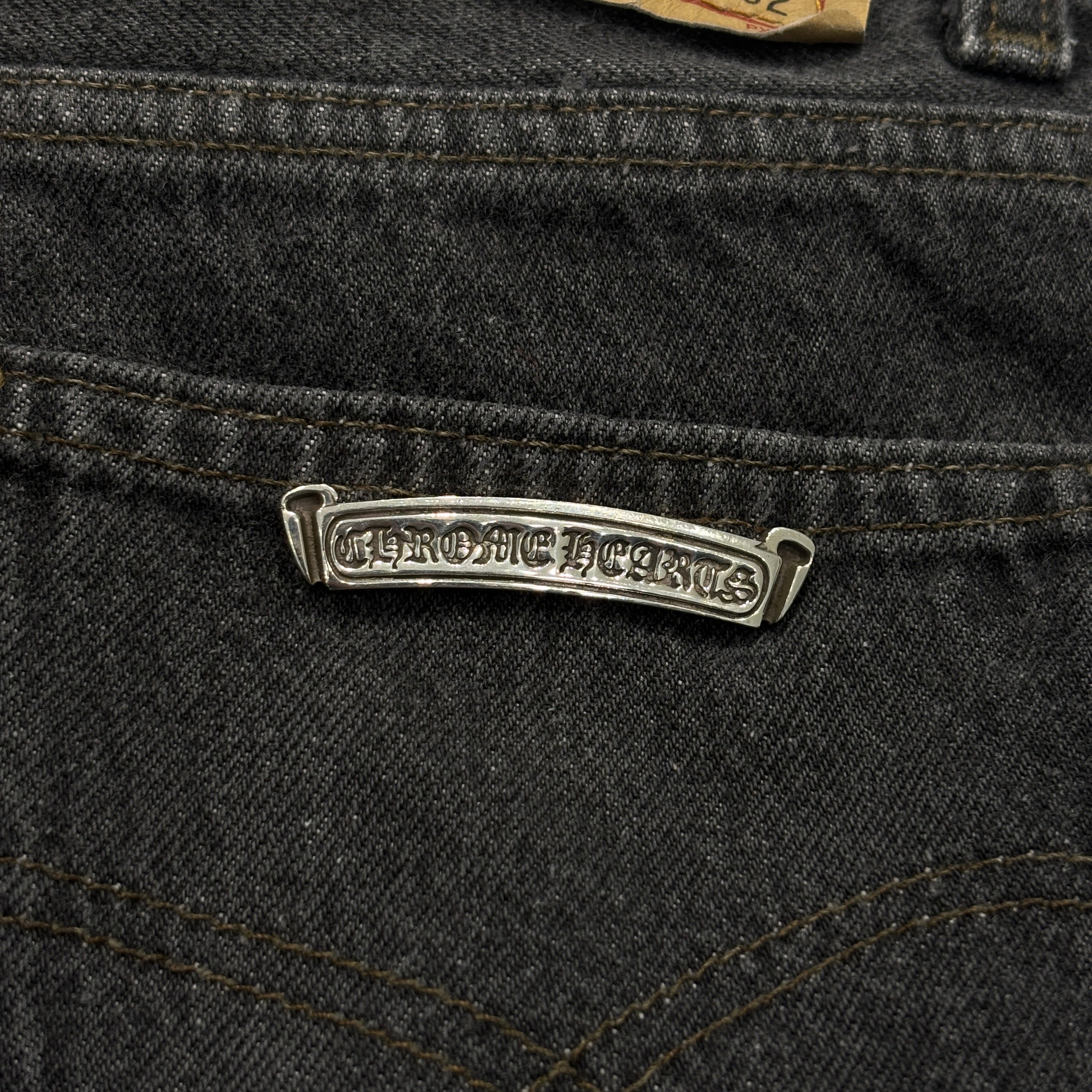 CHROME HEARTS × Levi's 501 VNTG Cross Leather Patch Jeans Size 27 クロムハーツ × リーバイス 501 ヴィンテージ クロスレザーパッチ ジーンズ デニムパンツ サイズ27