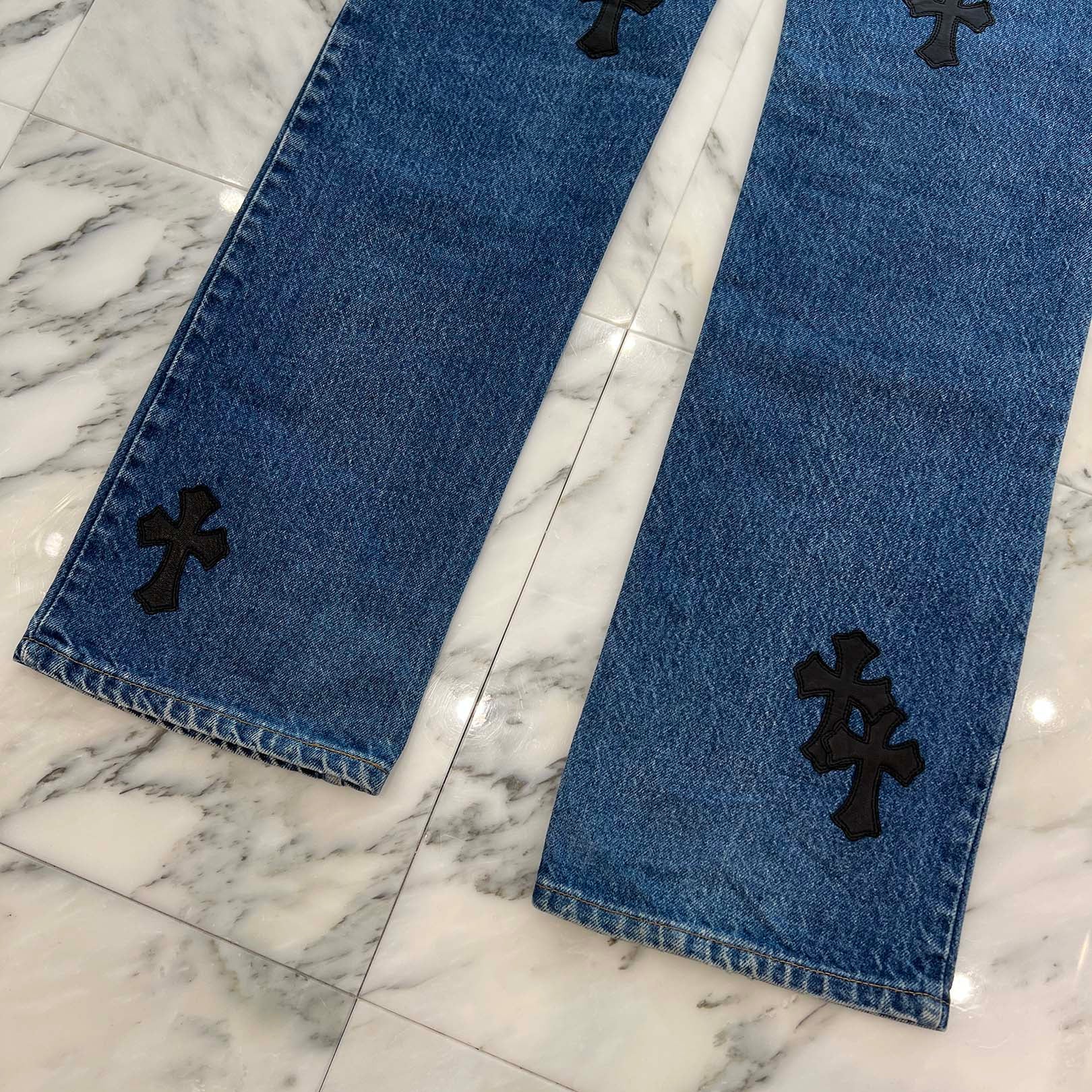 CHROME HEARTS × Levi's VNTG Cross Leather Patch Denim Pants Size 32 クロムハーツ × リーバイス ヴィンテージ クロスレザーパッチ デニムパンツ サイズ32