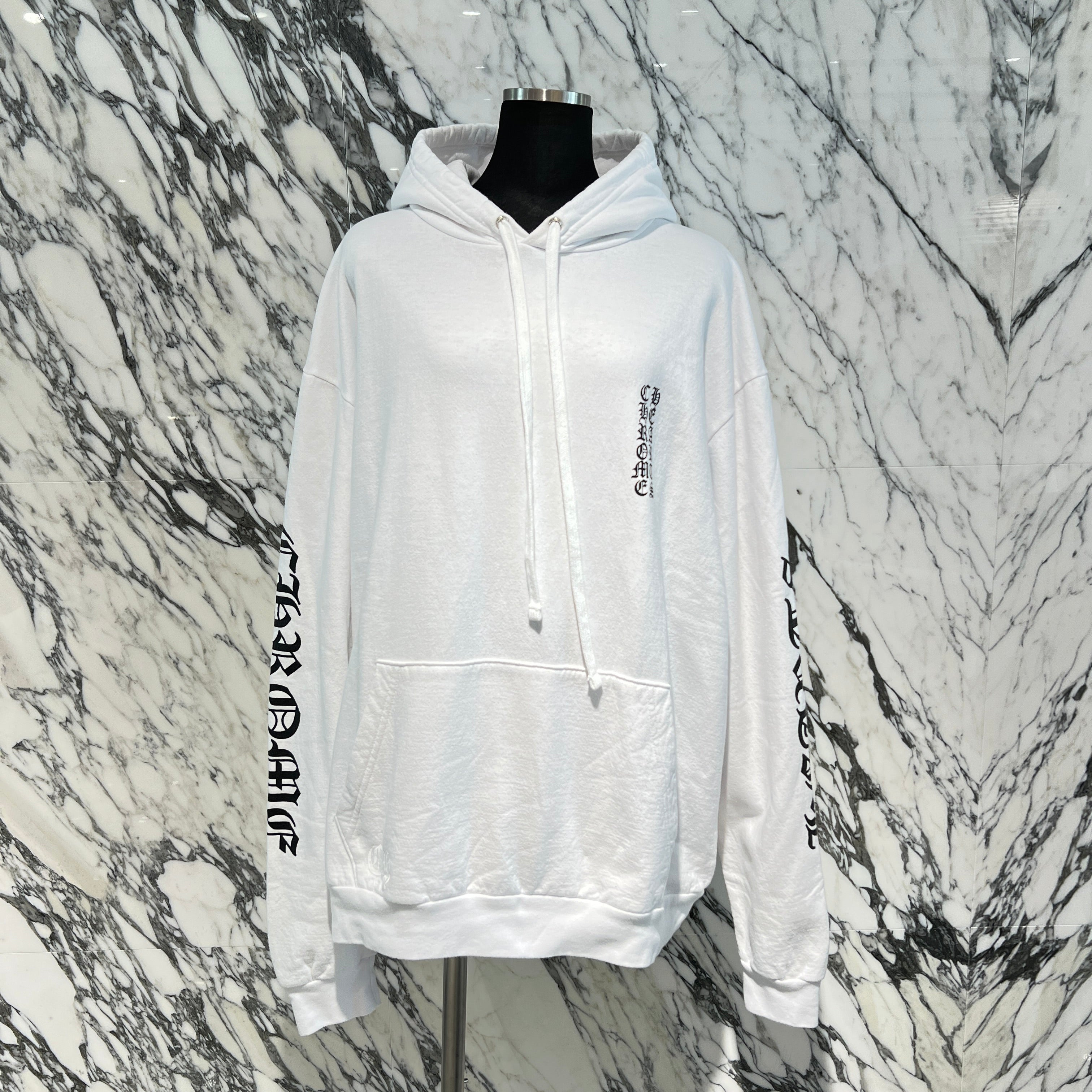 CHROME HEARTS Vertical Logo Pullover Hoodie Size XL クロムハーツ ヴァーティカルロゴ プルオーバーフーディー サイズXL