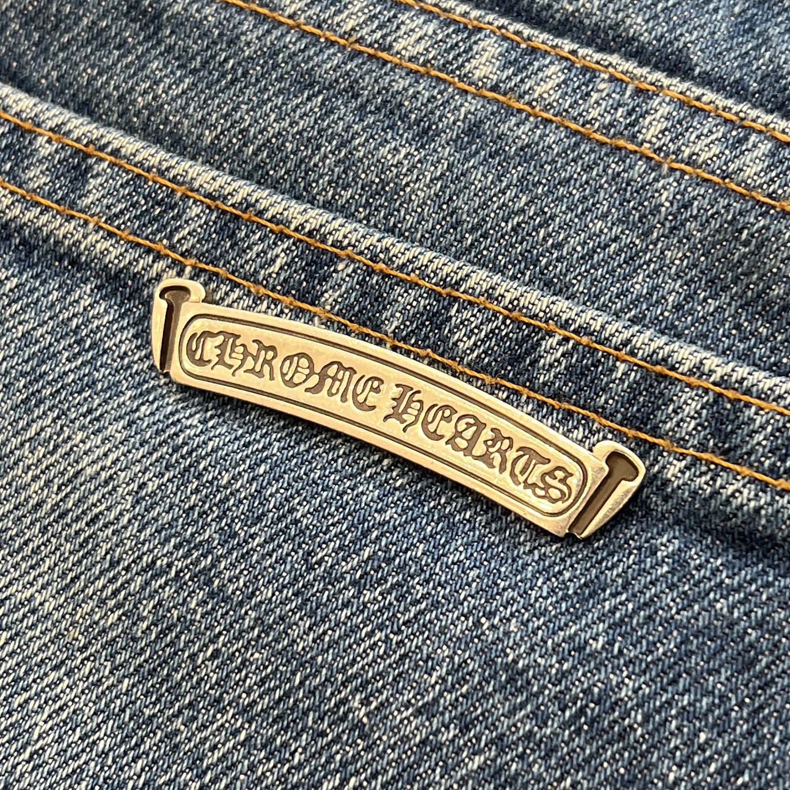 CHROME HEARTS × Levi's VNTG Cross Leather Patch Denim Pants Size 32 クロムハーツ × リーバイス ヴィンテージ クロスレザーパッチ デニムパンツ サイズ32