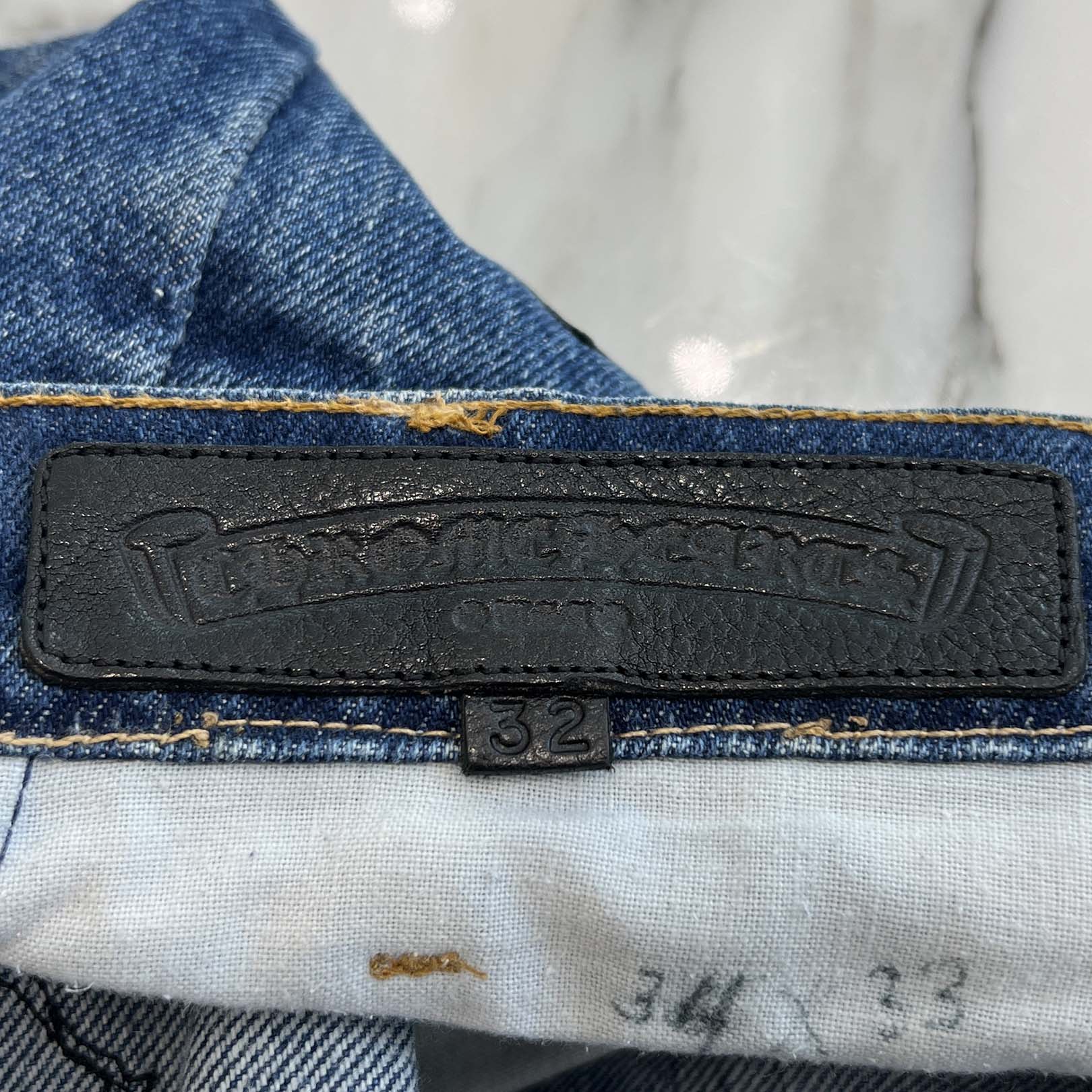 CHROME HEARTS × Levi's VNTG Cross Leather Patch Denim Pants Size 32 クロムハーツ × リーバイス ヴィンテージ クロスレザーパッチ デニムパンツ サイズ32