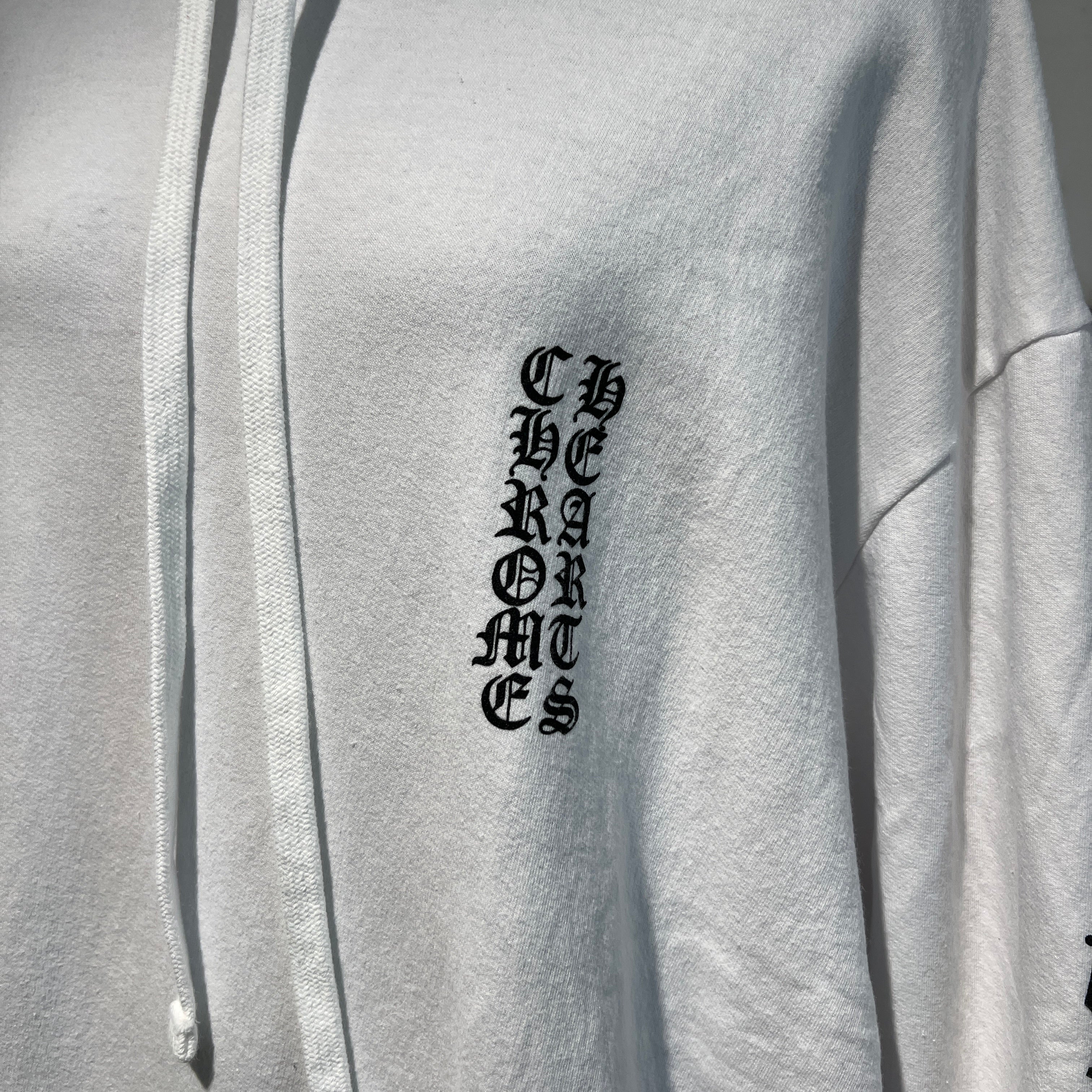 CHROME HEARTS Vertical Logo Pullover Hoodie Size XL クロムハーツ ヴァーティカルロゴ プルオーバーフーディー サイズXL