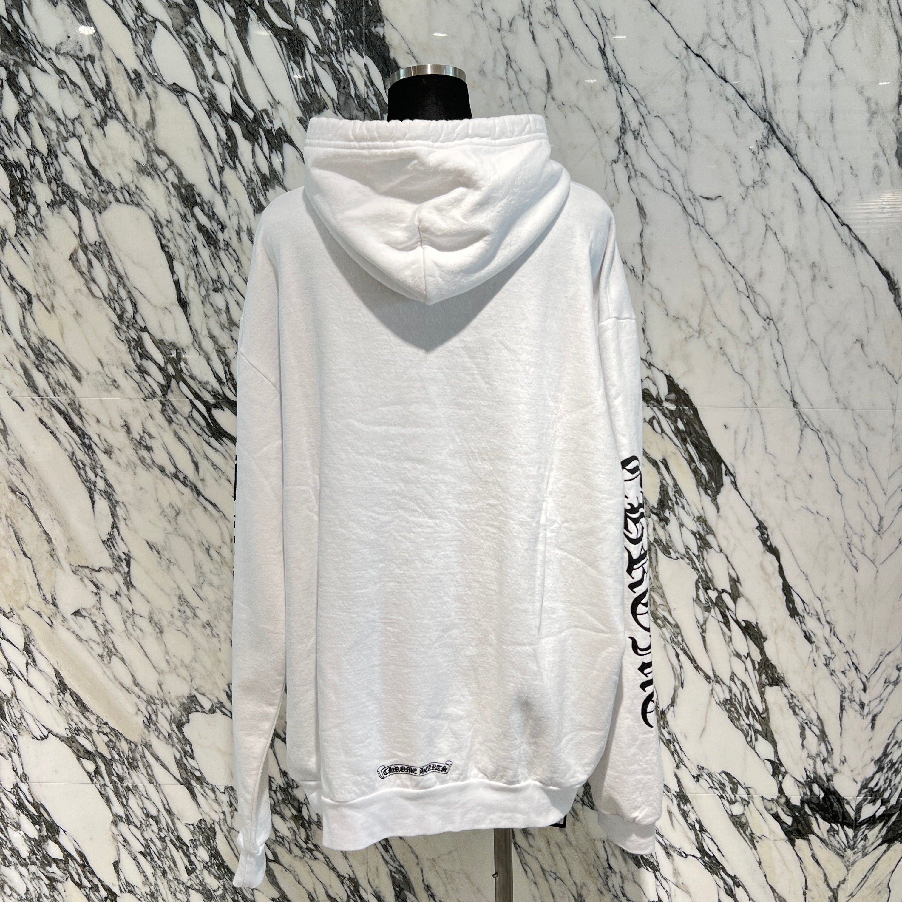 CHROME HEARTS Vertical Logo Pullover Hoodie Size XL クロムハーツ ヴァーティカルロゴ プルオーバーフーディー サイズXL