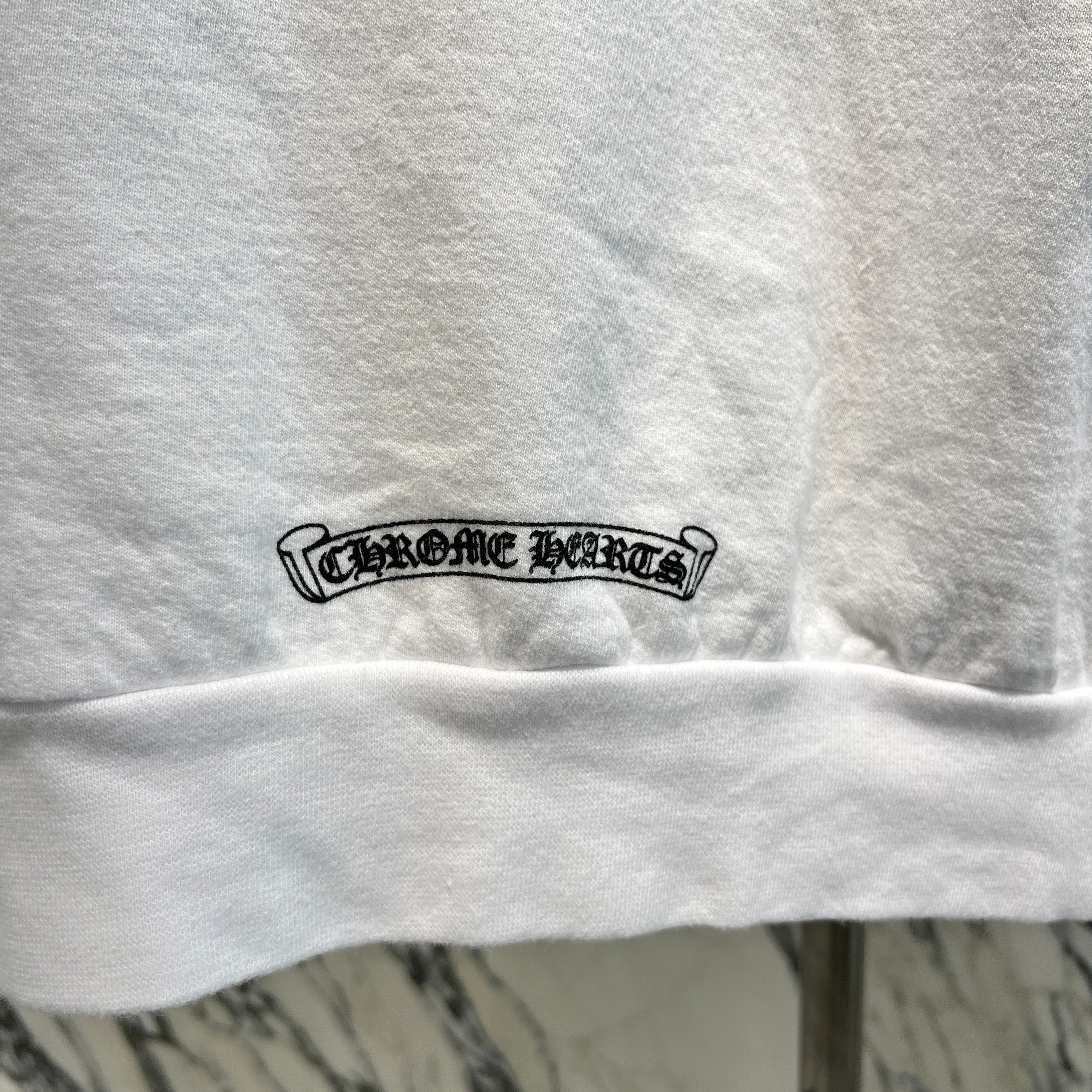 CHROME HEARTS Vertical Logo Pullover Hoodie Size XL クロムハーツ ヴァーティカルロゴ プルオーバーフーディー サイズXL