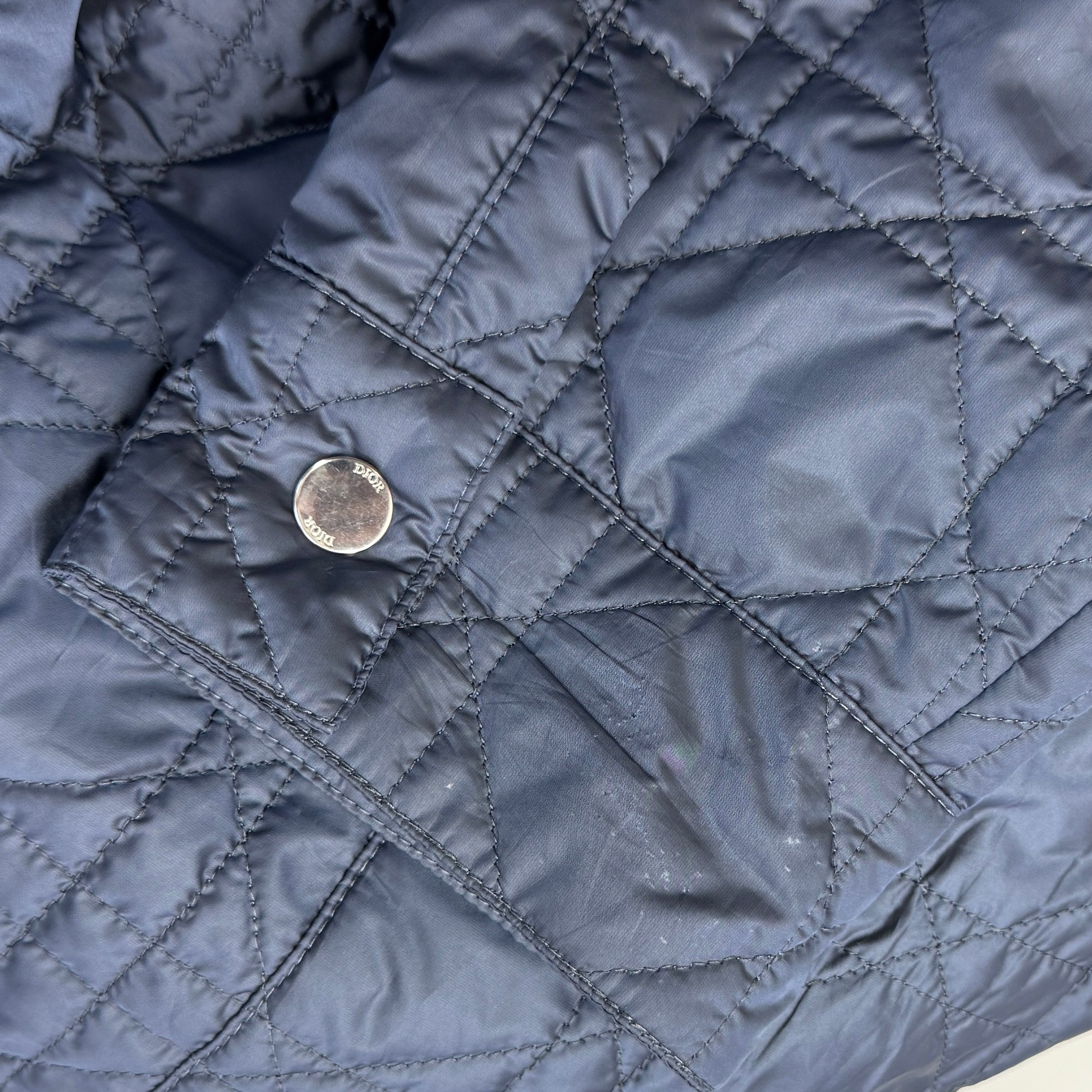 DIOR 2023SS Cannage Quilted Nylon Jacket 313C509BA767 Size 54