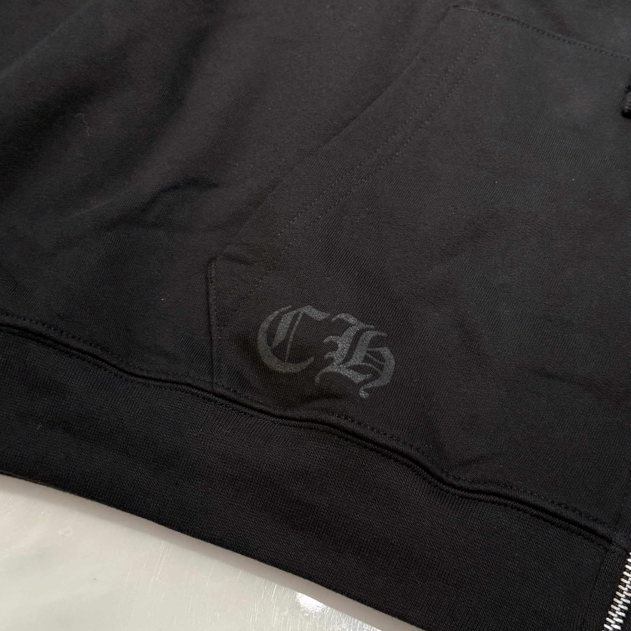 CHROME HEARTS Floral Cross Horseshoe Zip Up Hoodie Size XXL クロムハーツ フローラルクロス ホースシュー ジップアップフーディ サイズXXL