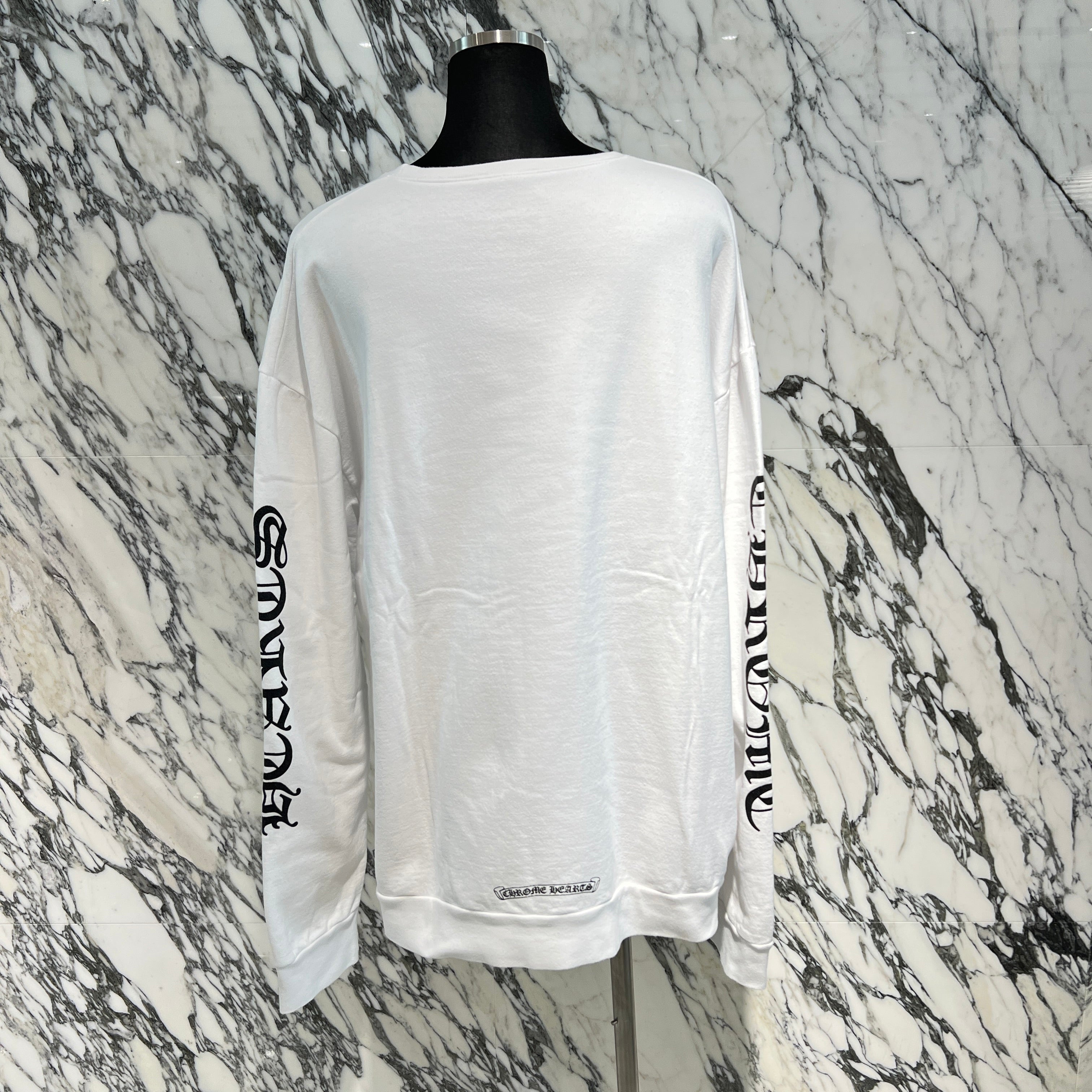 CHROME HEARTS Neck Logo Crewneck Sweatshirt Size XL クロムハーツ ネックロゴ クルーネック スウェットシャツ サイズXL