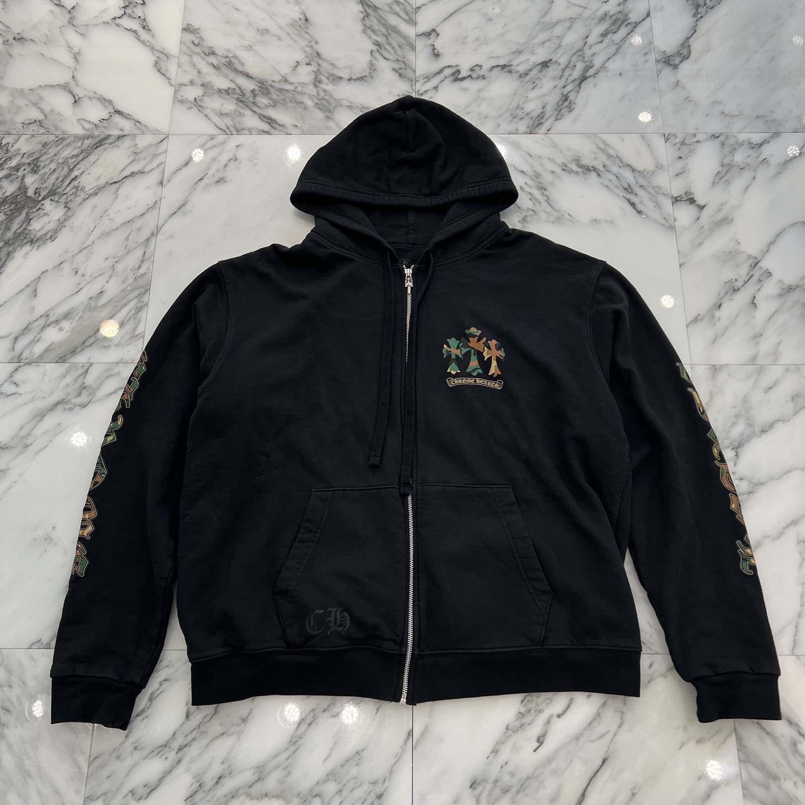 CHROME HEARTS Camo Horseshoe Zip Up Hoodie Size L クロムハーツ カモ ホースシュー ジップアップフーディ サイズL