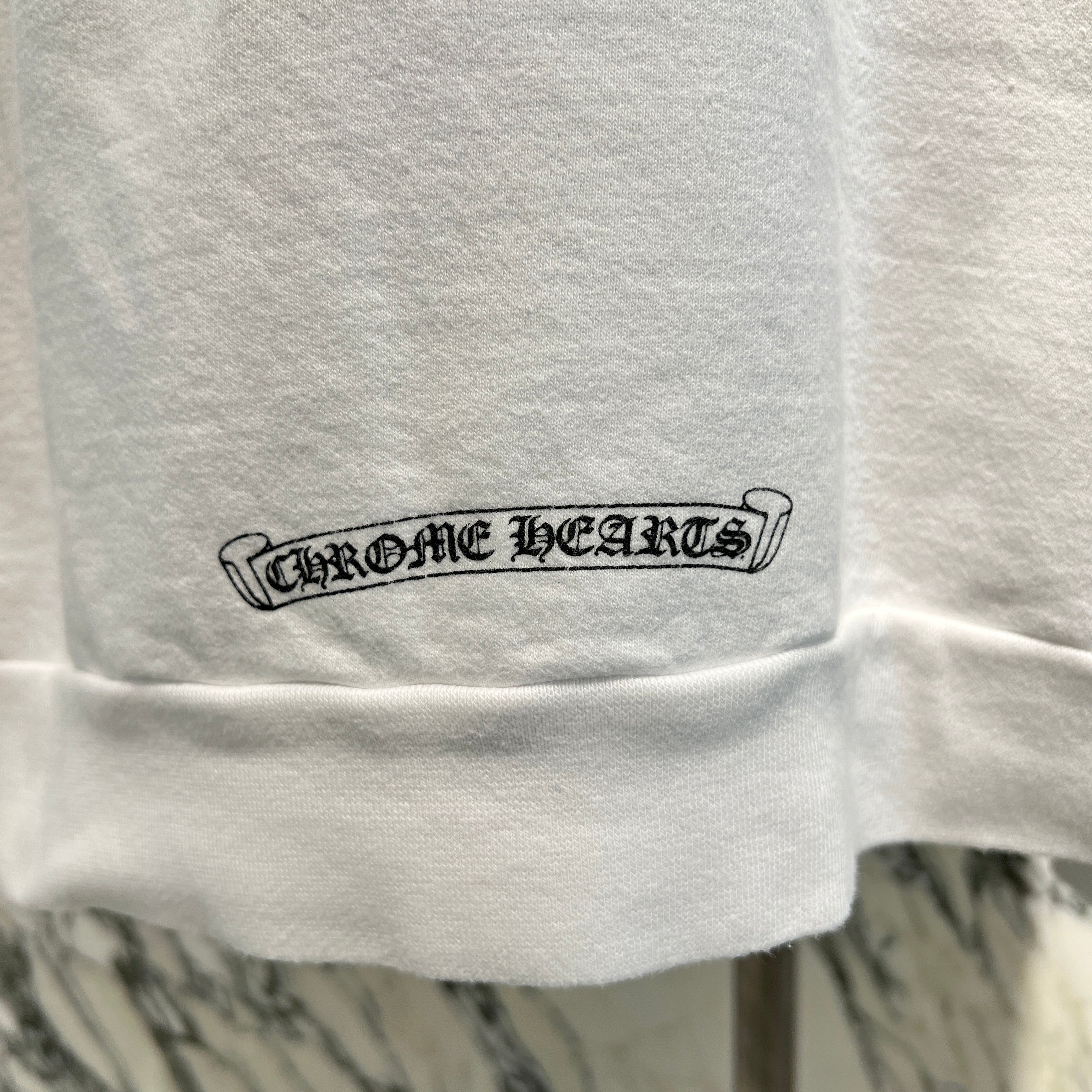 CHROME HEARTS Neck Logo Crewneck Sweatshirt Size XL クロムハーツ ネックロゴ クルーネック スウェットシャツ サイズXL