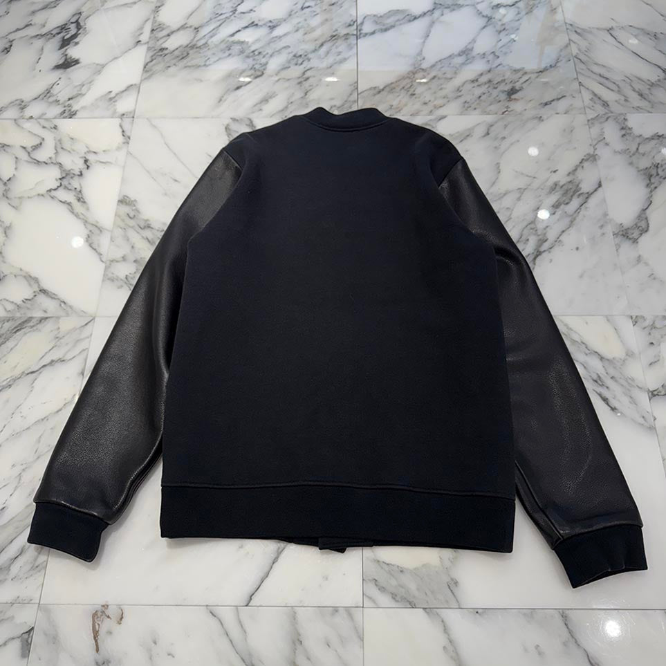 CHROME HEARTS LETTERMAN CH Leather Patch Blouson Jacket Size M クロムハーツ レターマン CHレザーパッチ ブルゾンジャケット サイズM