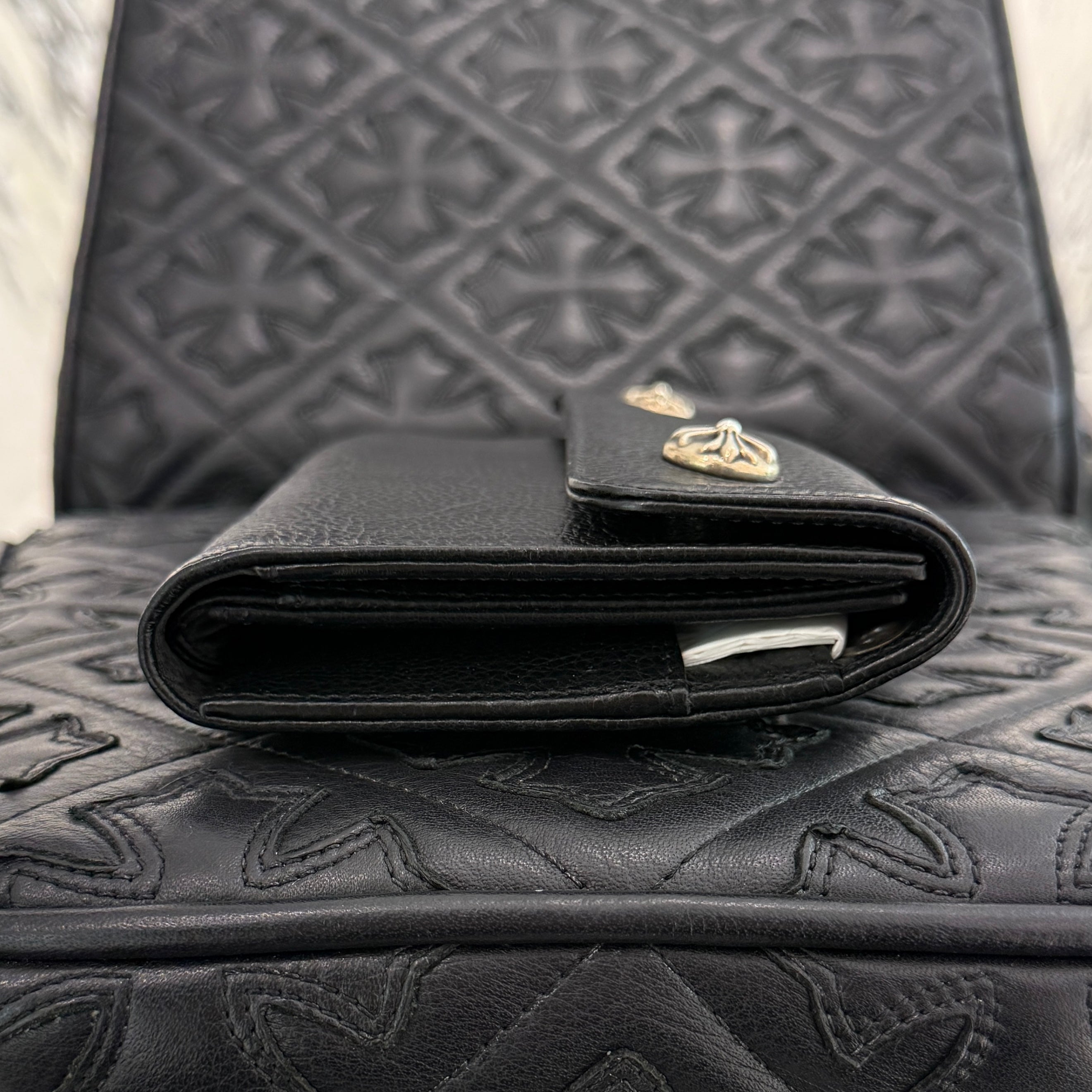 CHROME HEARTS Wave Cross Ball Wallet クロムハーツ ウェーブ クロスボール ウォレット
