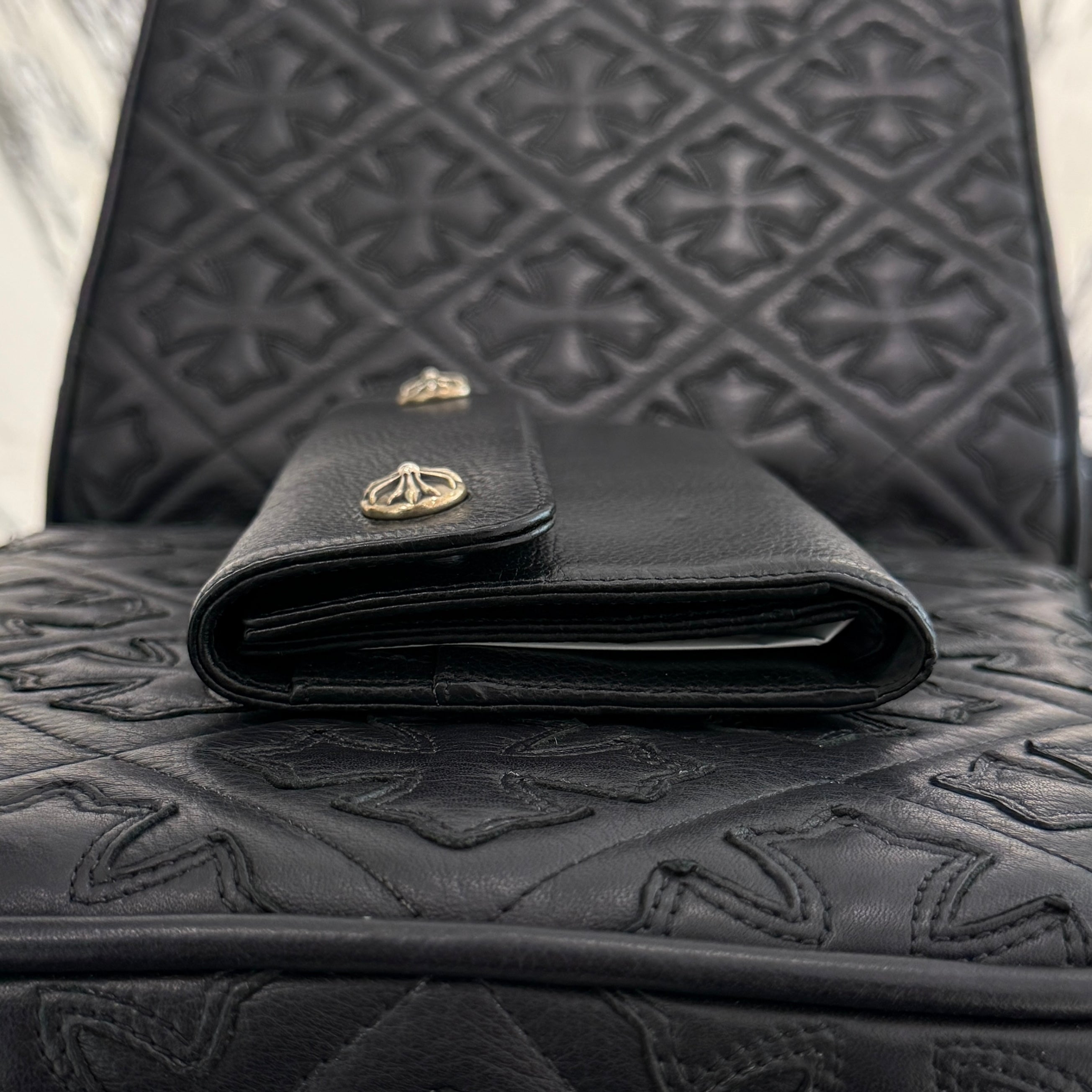 CHROME HEARTS Wave Cross Ball Wallet クロムハーツ ウェーブ クロスボール ウォレット