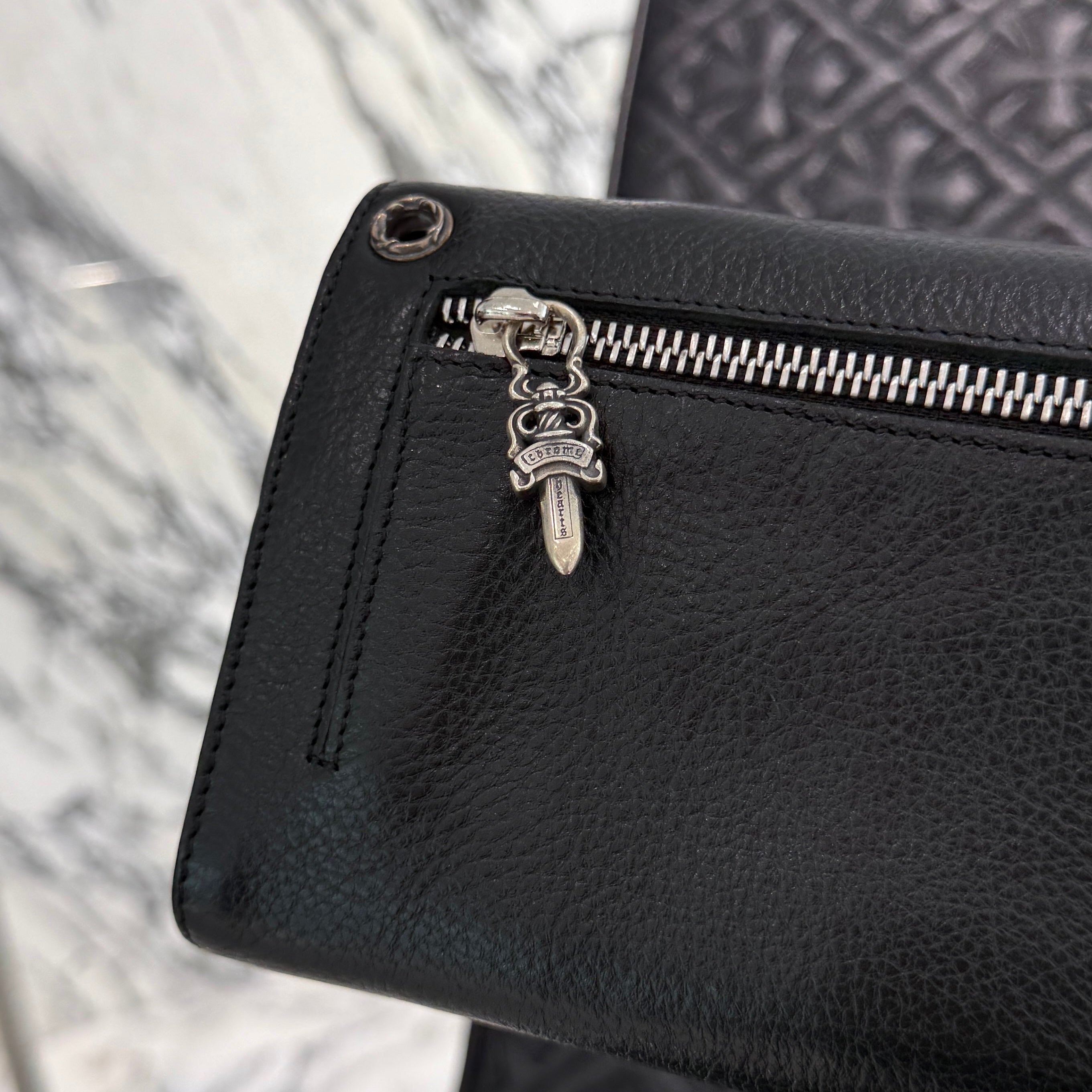 CHROME HEARTS Wave Cross Ball Wallet クロムハーツ ウェーブ クロス