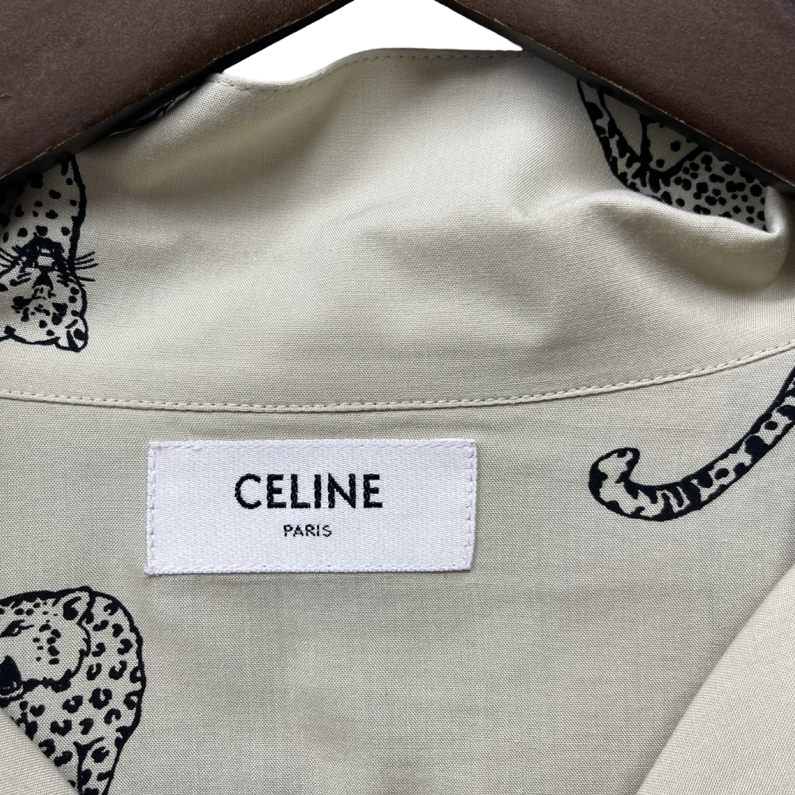 CELINE 2022SS Hawaiian Rayon Shirt 2C730362Q Size 37