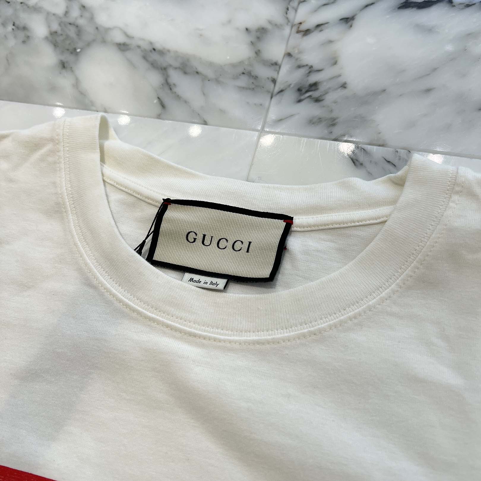 GUCCI 2019AW "THE FACE" Print Oversized Cotton Tee 565806 XJBCS 9577 Size M グッチ "THE FACE" プリント オーバーサイズ コットンTシャツ サイズM