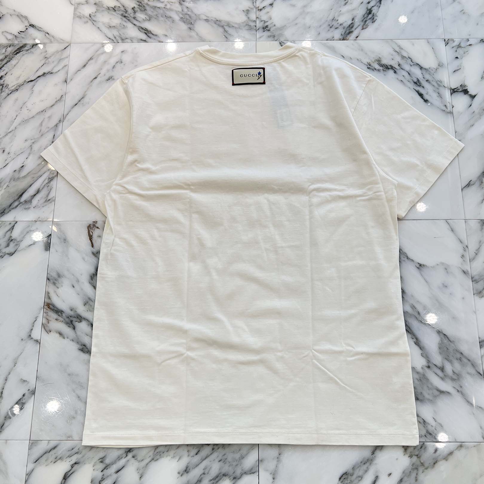 GUCCI 2019AW "THE FACE" Print Oversized Cotton Tee 565806 XJBCS 9577 Size M グッチ "THE FACE" プリント オーバーサイズ コットンTシャツ サイズM