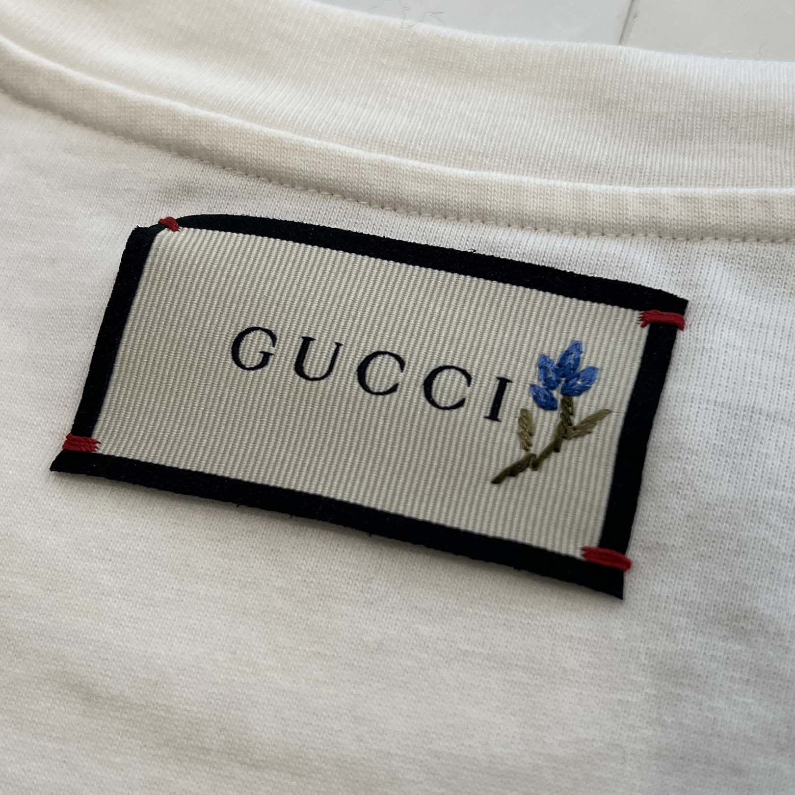 GUCCI 2019AW "THE FACE" Print Oversized Cotton Tee 565806 XJBCS 9577 Size M グッチ "THE FACE" プリント オーバーサイズ コットンTシャツ サイズM