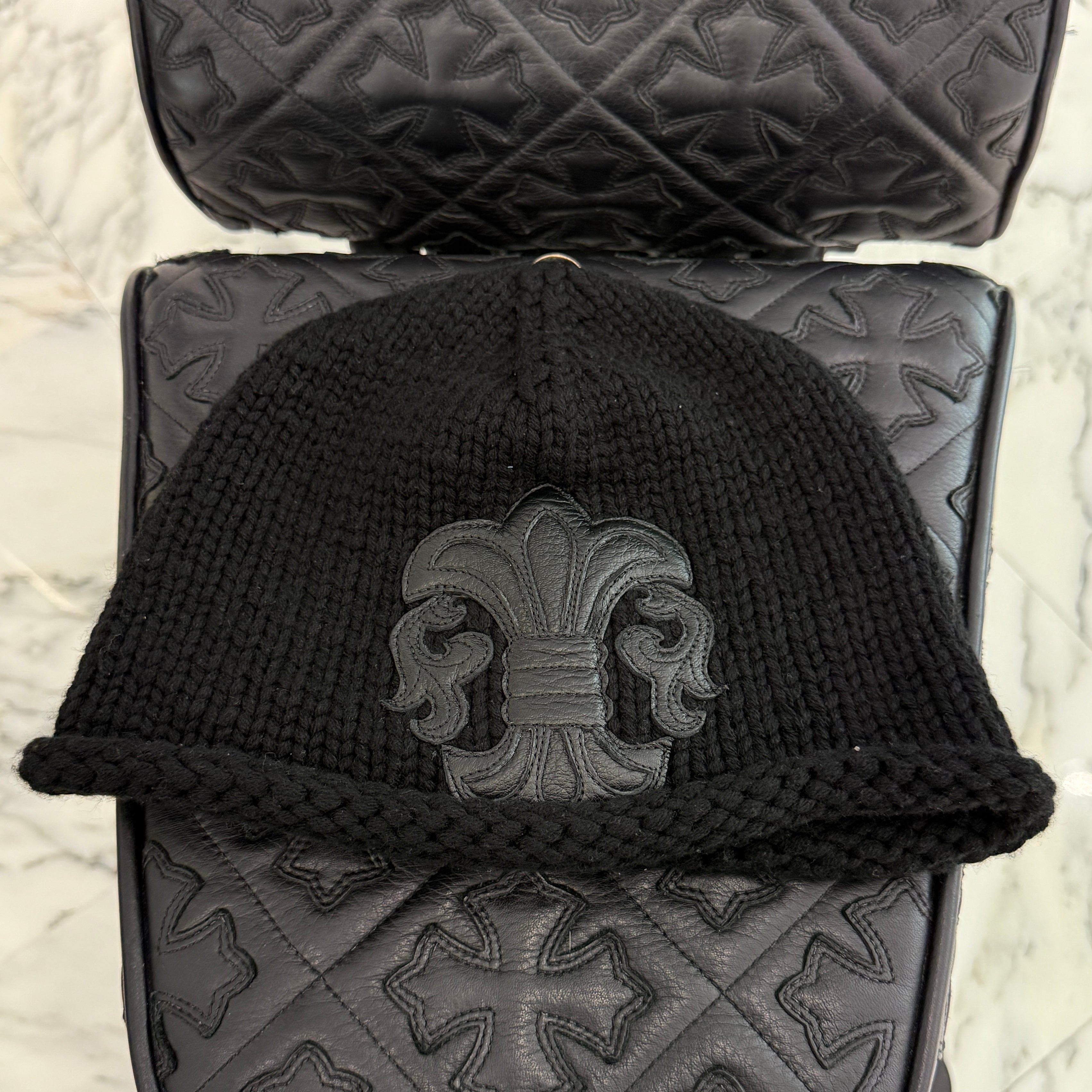 CHROME HEARTS Cashmere BS Flare Cross Patch Beanie Size ONE SIZE（26cm）クロムハーツ カシミヤ BSフレア クロスパッチ ビーニーサイズ ONE SIZE（26cm）