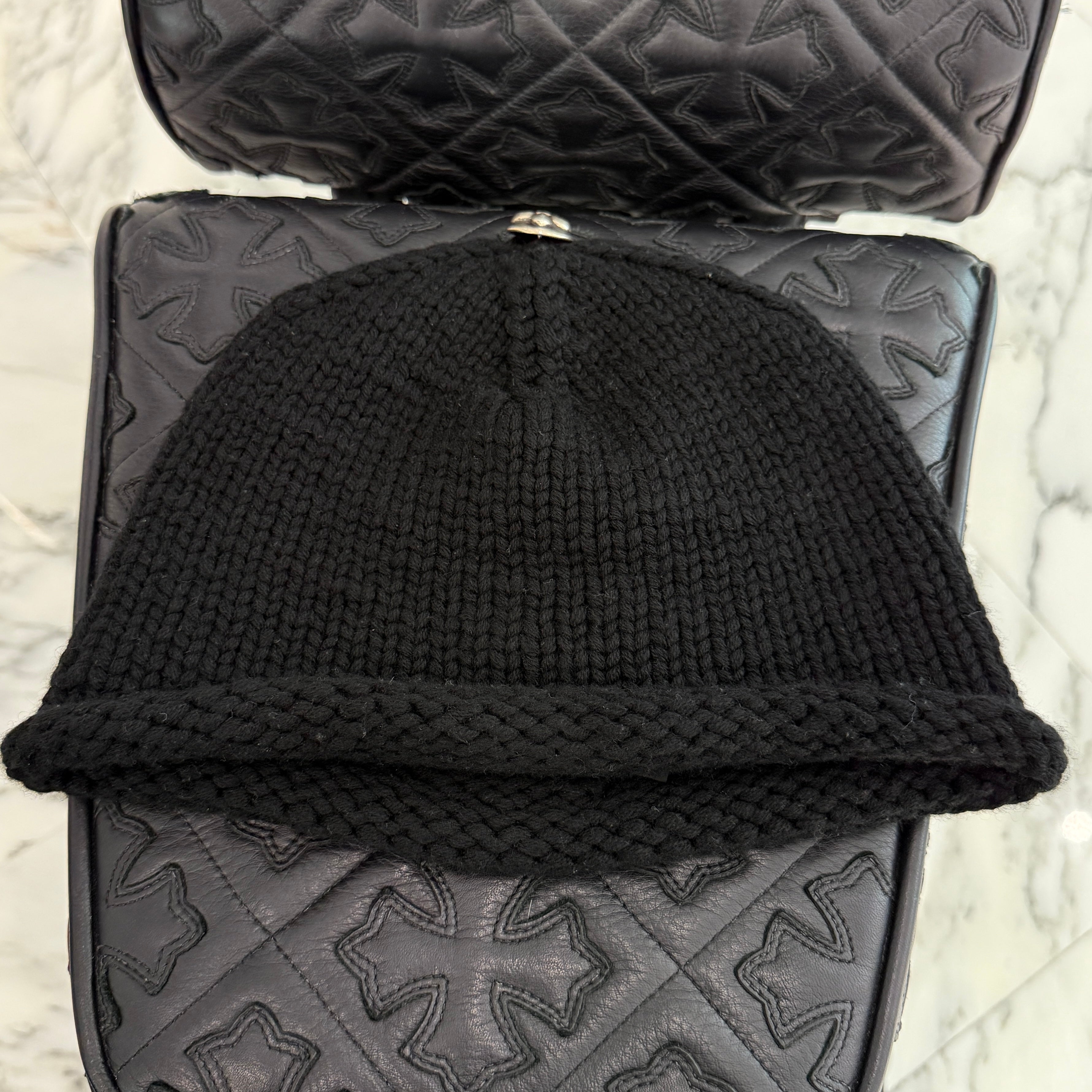 CHROME HEARTS Cashmere BS Flare Cross Patch Beanie Size ONE SIZE（26cm）クロムハーツ カシミヤ BSフレア クロスパッチ ビーニーサイズ ONE SIZE（26cm）