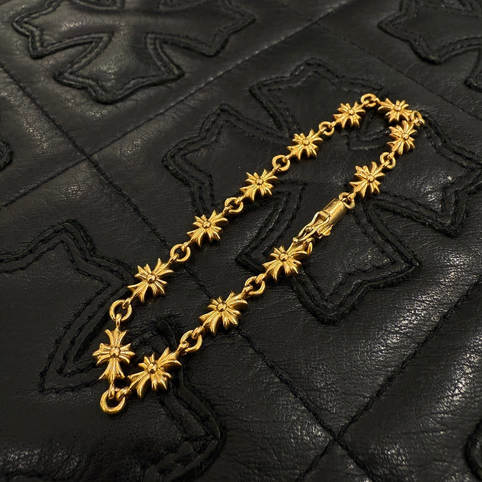 CHROME HEARTS 22K Tiny E CH Plus Bracelet 12 LINK クロムハーツ 22K タイニーE CHプラス ブレスレット 12リンク