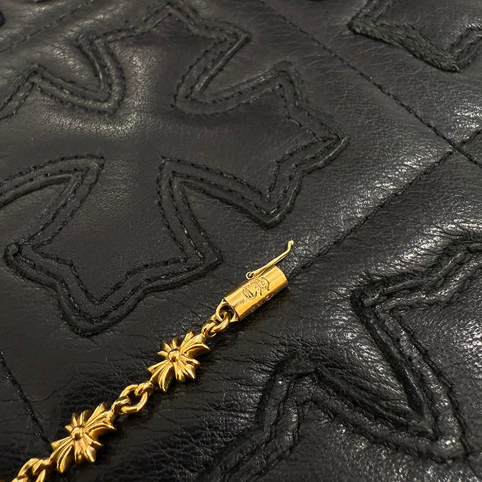 CHROME HEARTS 22K Tiny E CH Plus Bracelet 12 LINK クロムハーツ 22K タイニーE CHプラス ブレスレット 12リンク