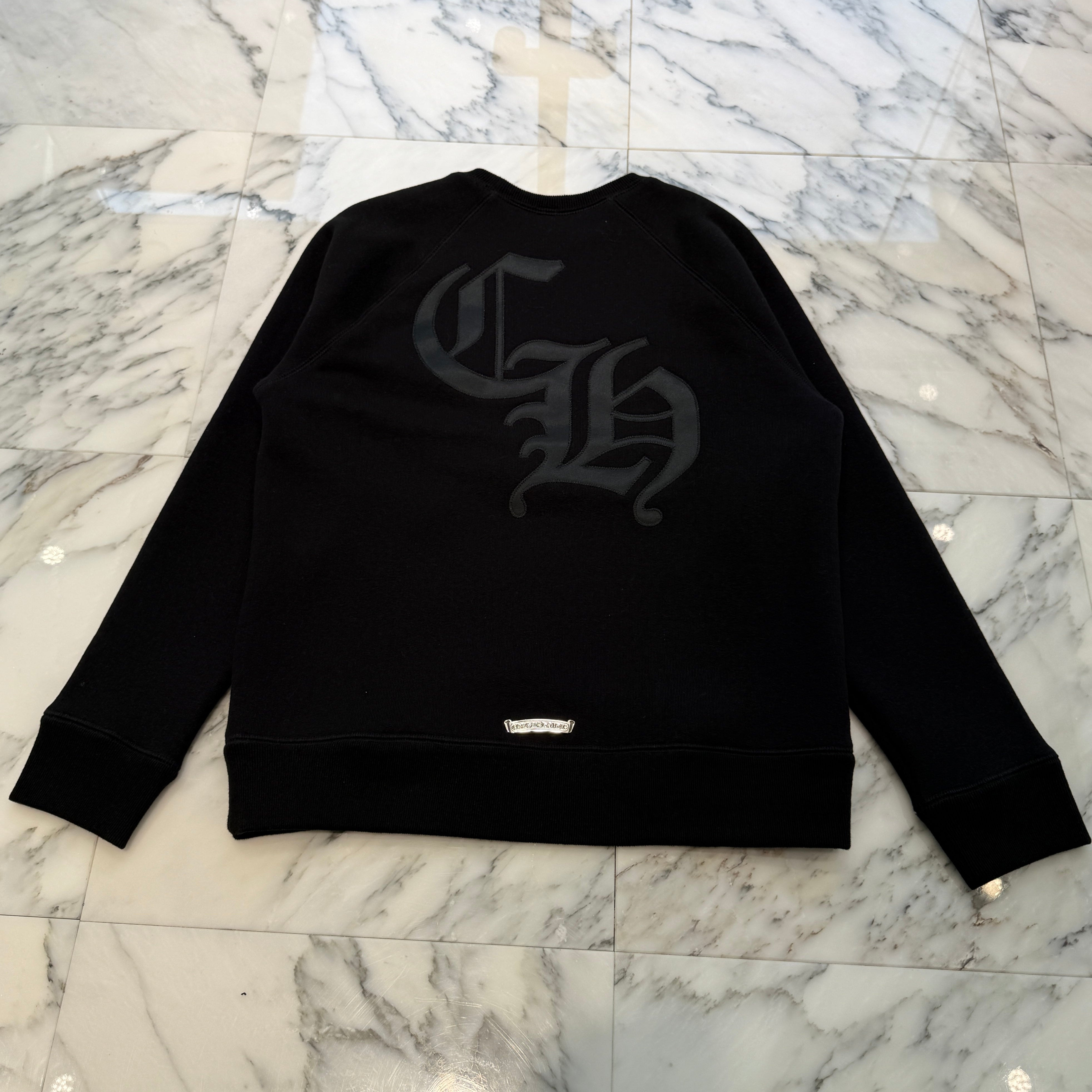 CHROME HEARTS 2025SS Y NOT Cemetery Cross Applique Embroidery Sweatshirt Size L クロムハーツ ワイノット セメタリークロス アップリケ刺繡 スウェットシャツ サイズL