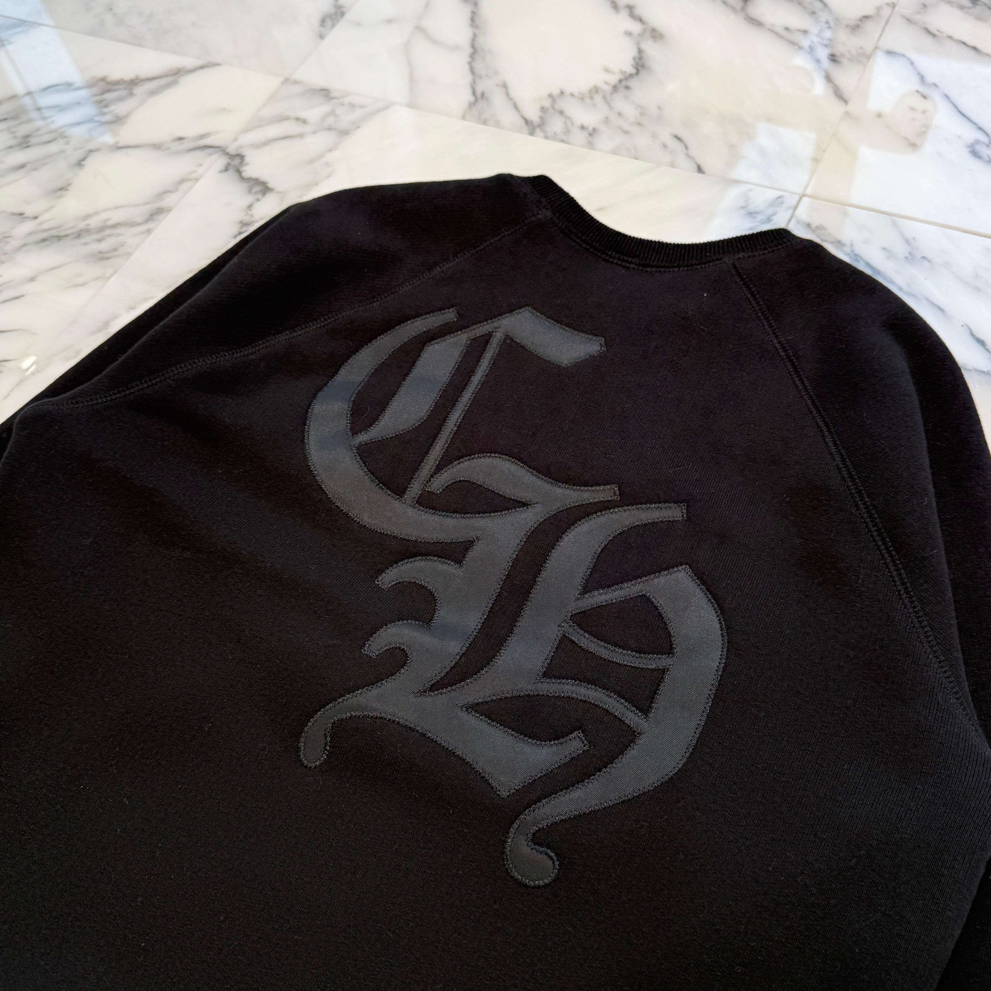 CHROME HEARTS 2025SS Y NOT Cemetery Cross Applique Embroidery Sweatshirt Size XL クロムハーツ ワイノット セメタリークロス アップリケ刺繡 スウェットシャツ サイズXL