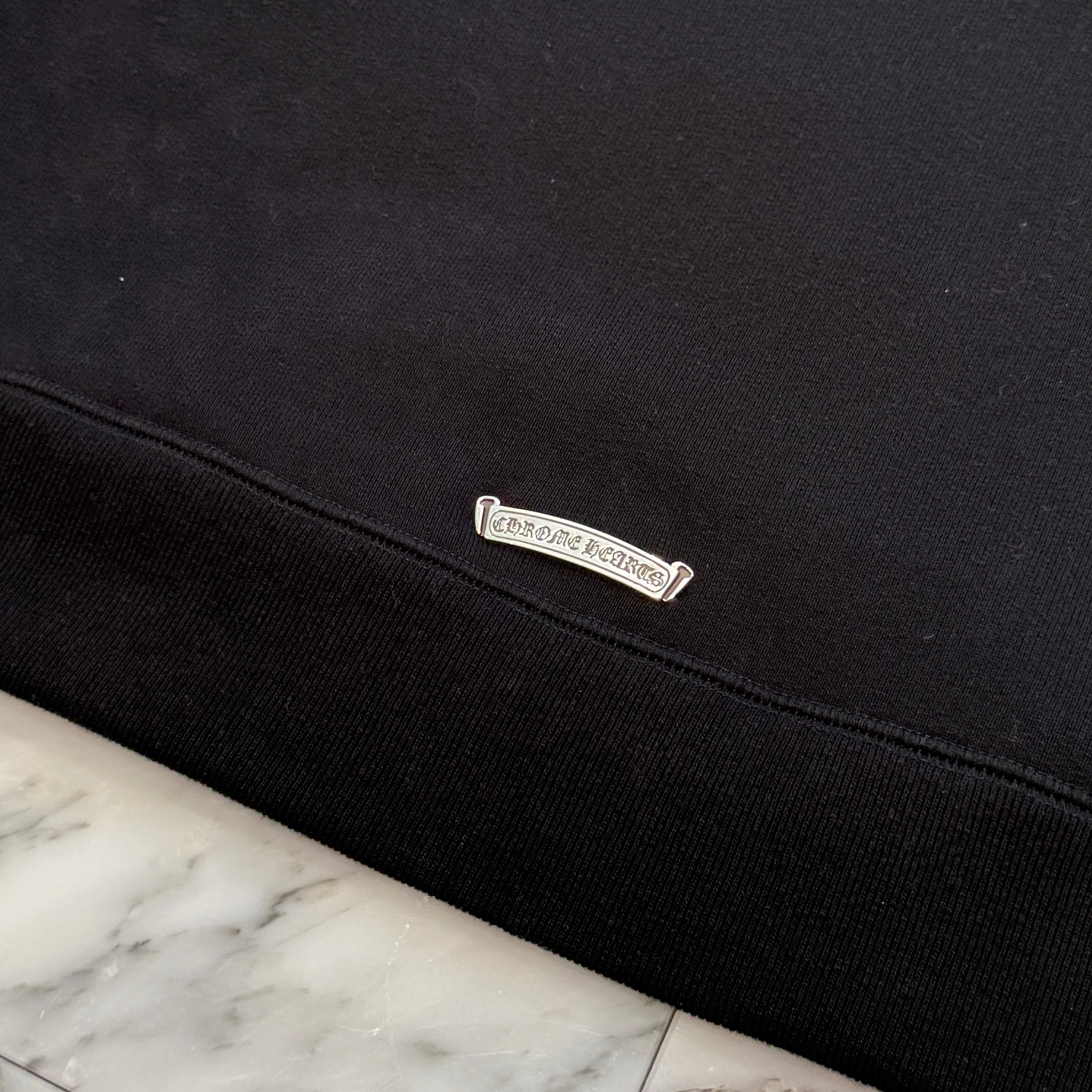 CHROME HEARTS 2025SS Y NOT Cemetery Cross Applique Embroidery Sweatshirt Size XL クロムハーツ ワイノット セメタリークロス アップリケ刺繡 スウェットシャツ サイズXL