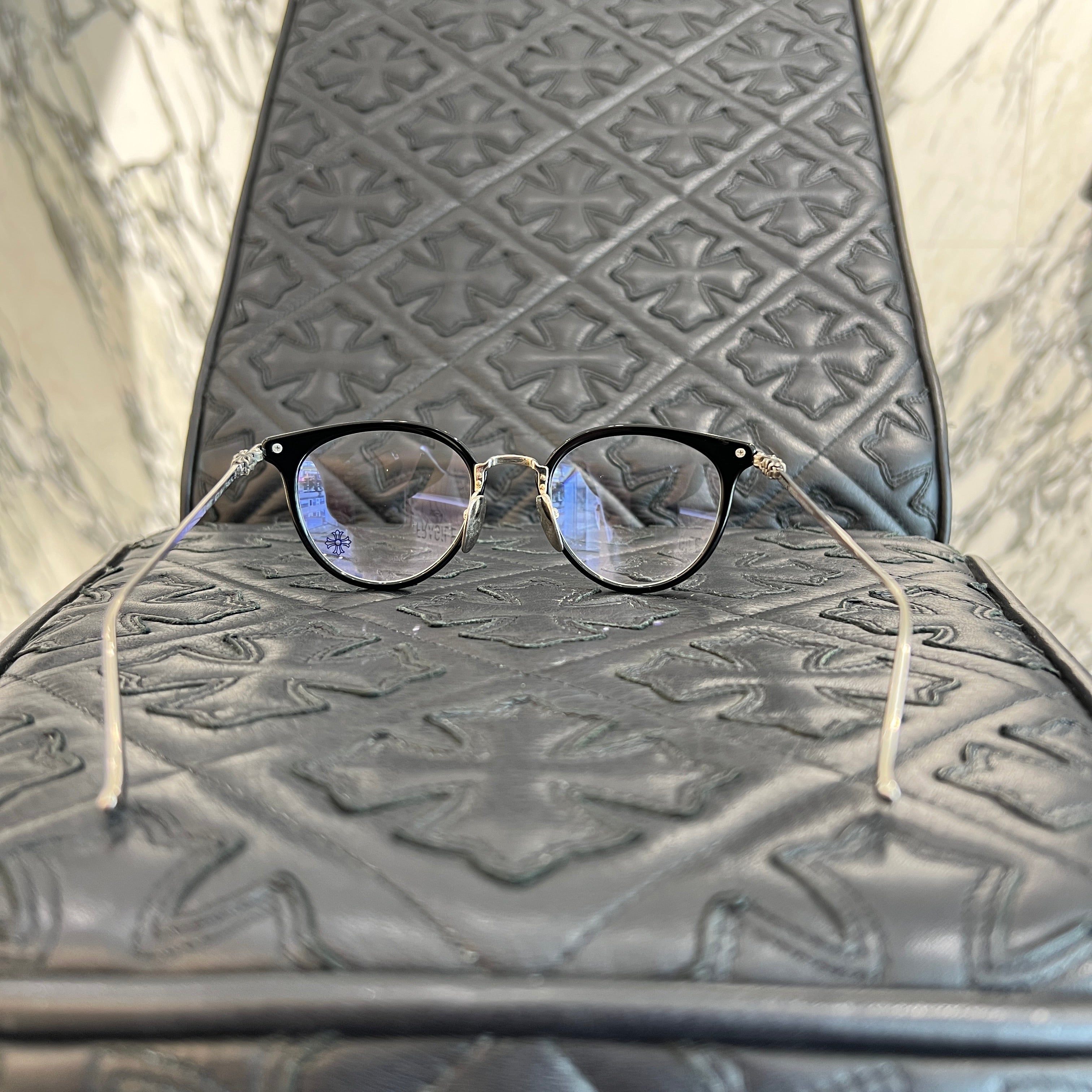 CHROME HEARTS FANX HUNEY Sunglasses Size 47口21-145 クロムハーツ