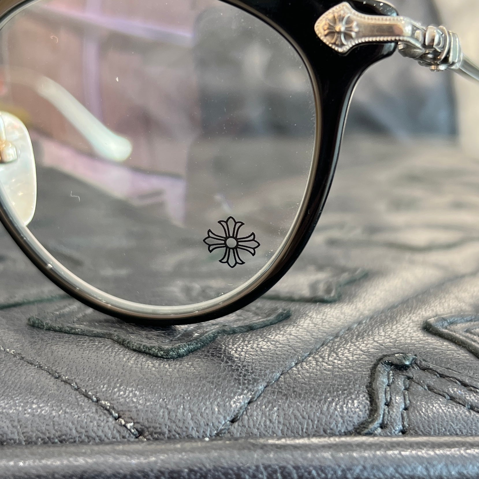 CHROME HEARTS FANX HUNEY Sunglasses Size 47口21-145 クロムハーツ