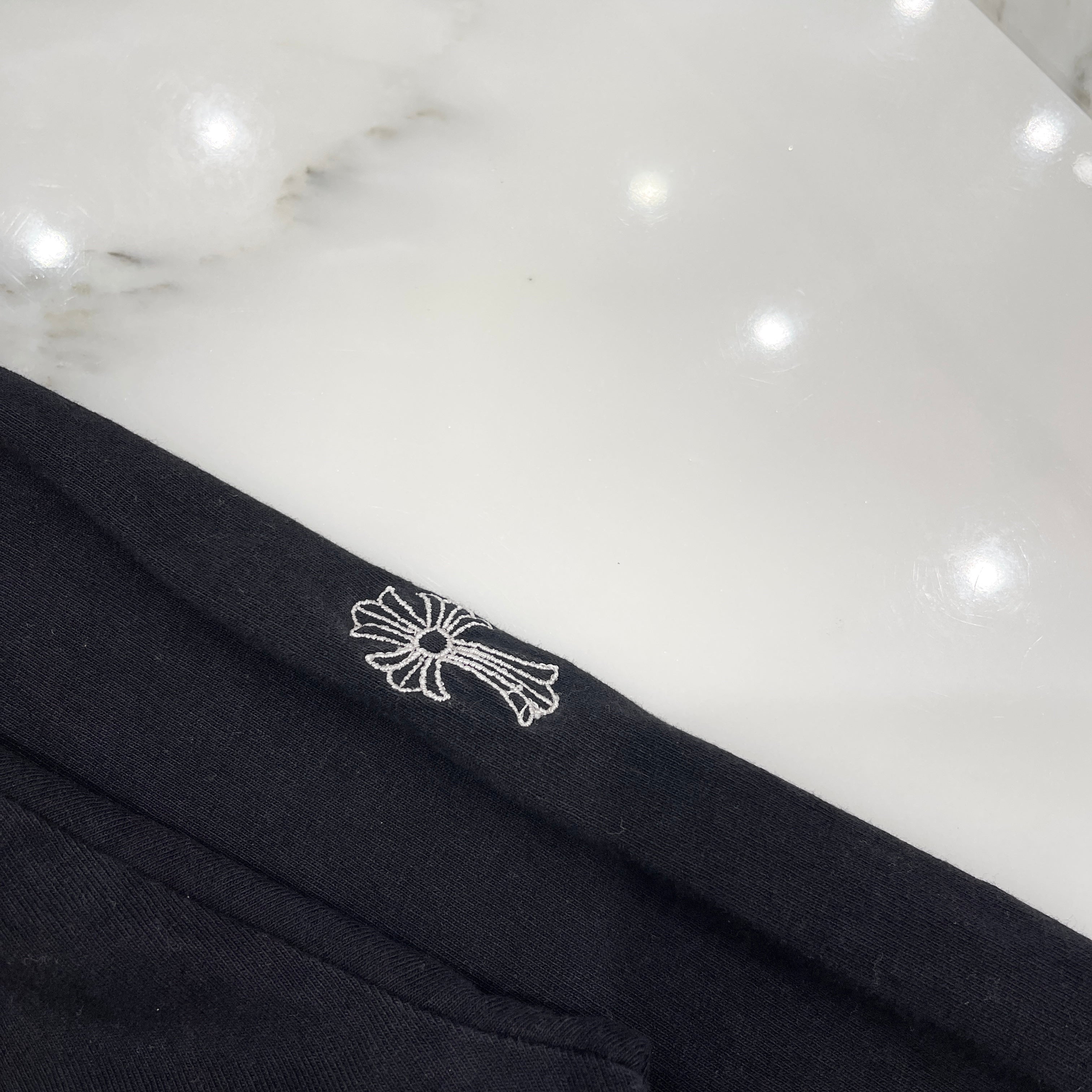 CHROME HEARTS Y NOT Vertical Logo Embroidery Long Sleeve Tee Size M クロムハーツ ワイノット ヴァーティカルロゴ刺繍 ロングスリーブTシャツ サイズM