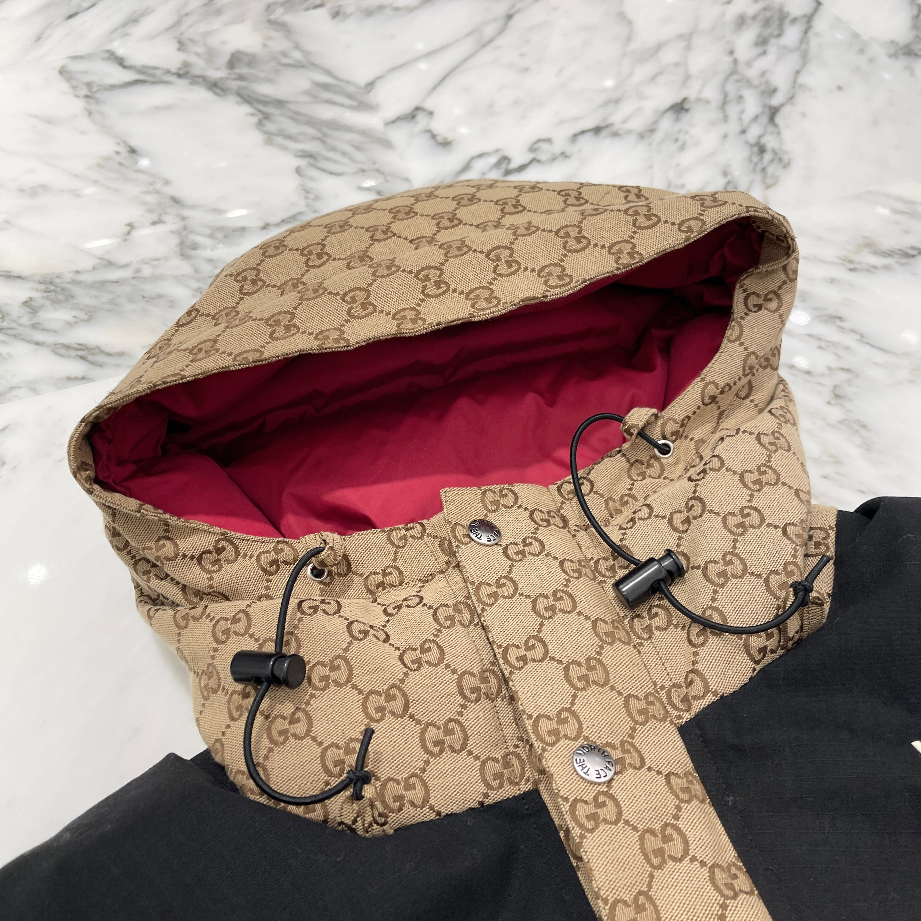 GUCCI × THE NORTH FACE 2021AW GG CANVAS Down Jacket 670769 Z28APW