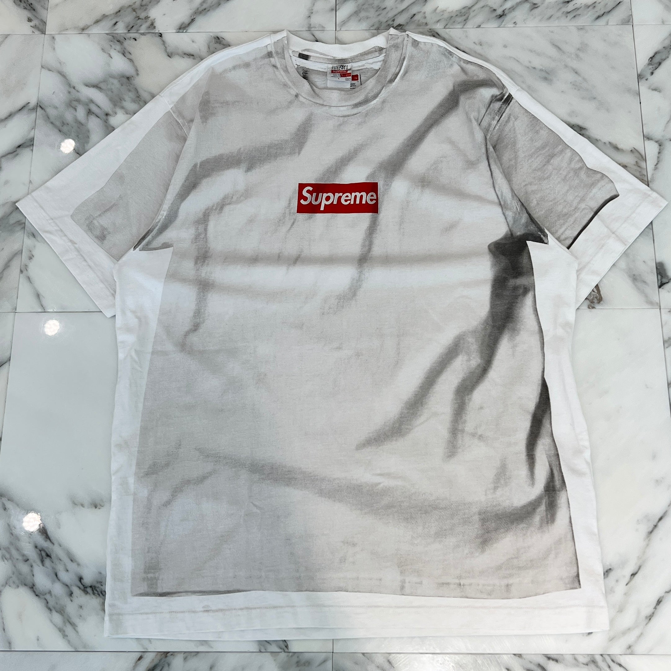 Supreme × MM6 Maison Margiela 2024SS Box Logo Tee Size L