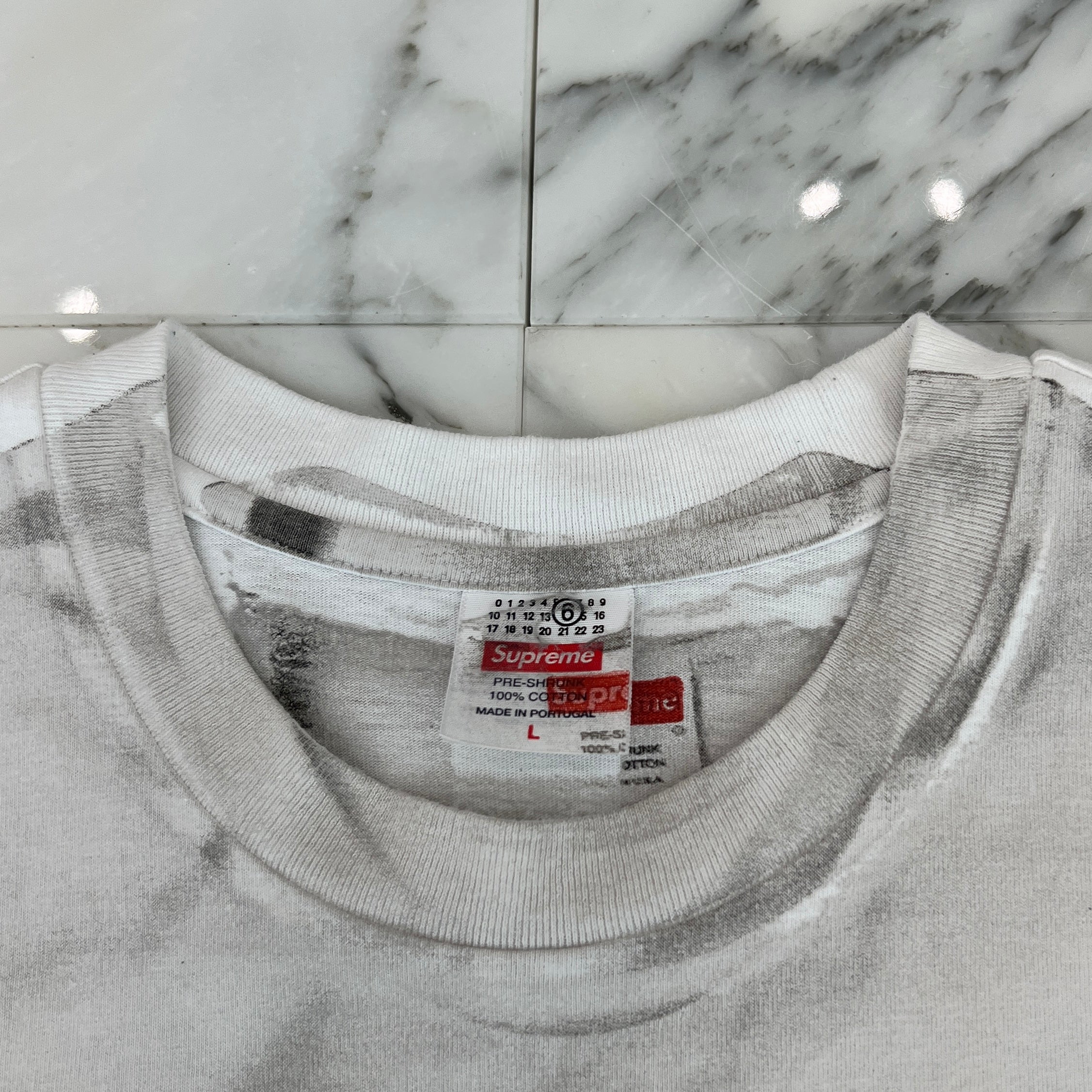 Supreme × MM6 Maison Margiela 2024SS Box Logo Tee Size L