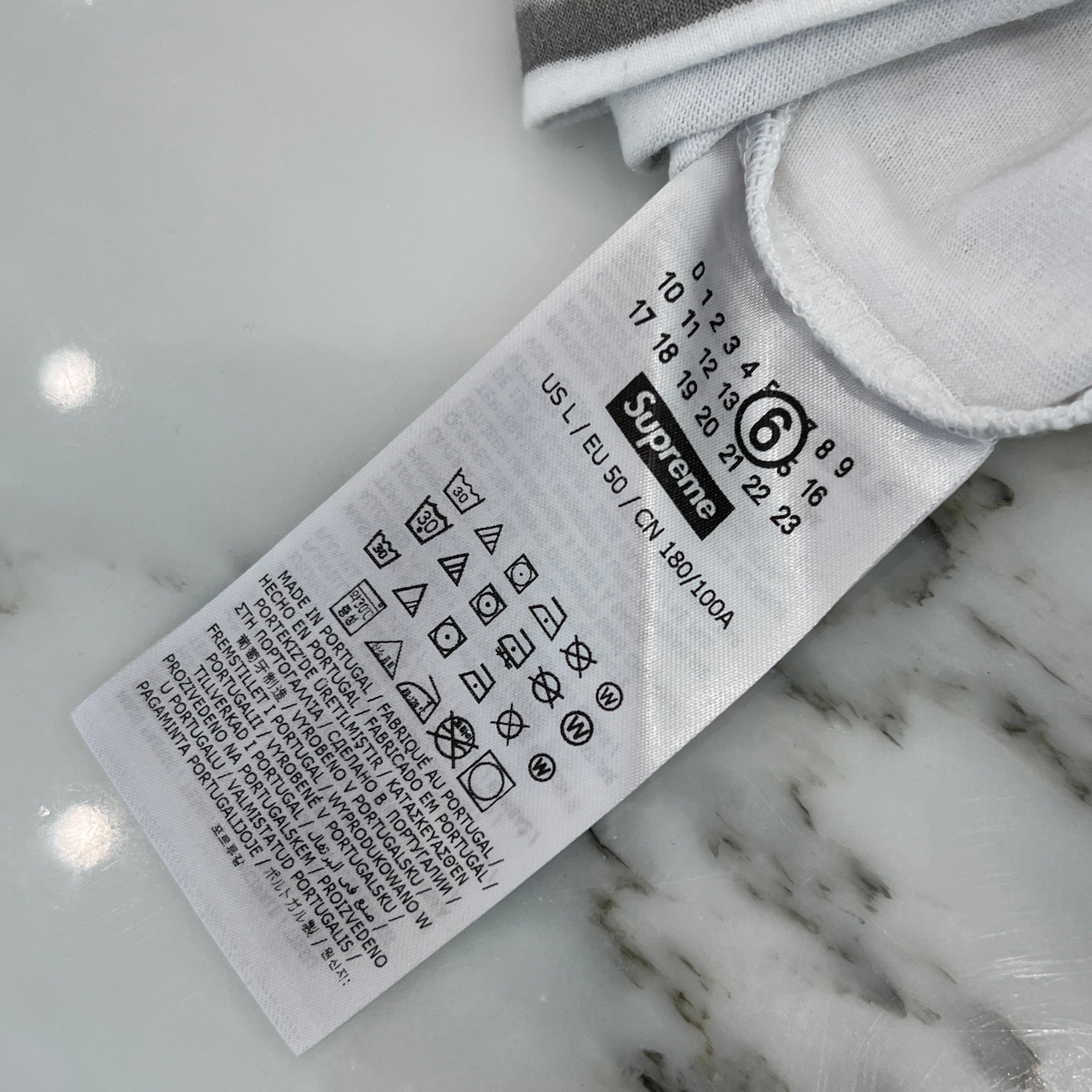 Supreme × MM6 Maison Margiela 2024SS Box Logo Tee Size L シュプリーム × MM6 メゾンマルジェラ ボックスロゴTシャツ サイズL