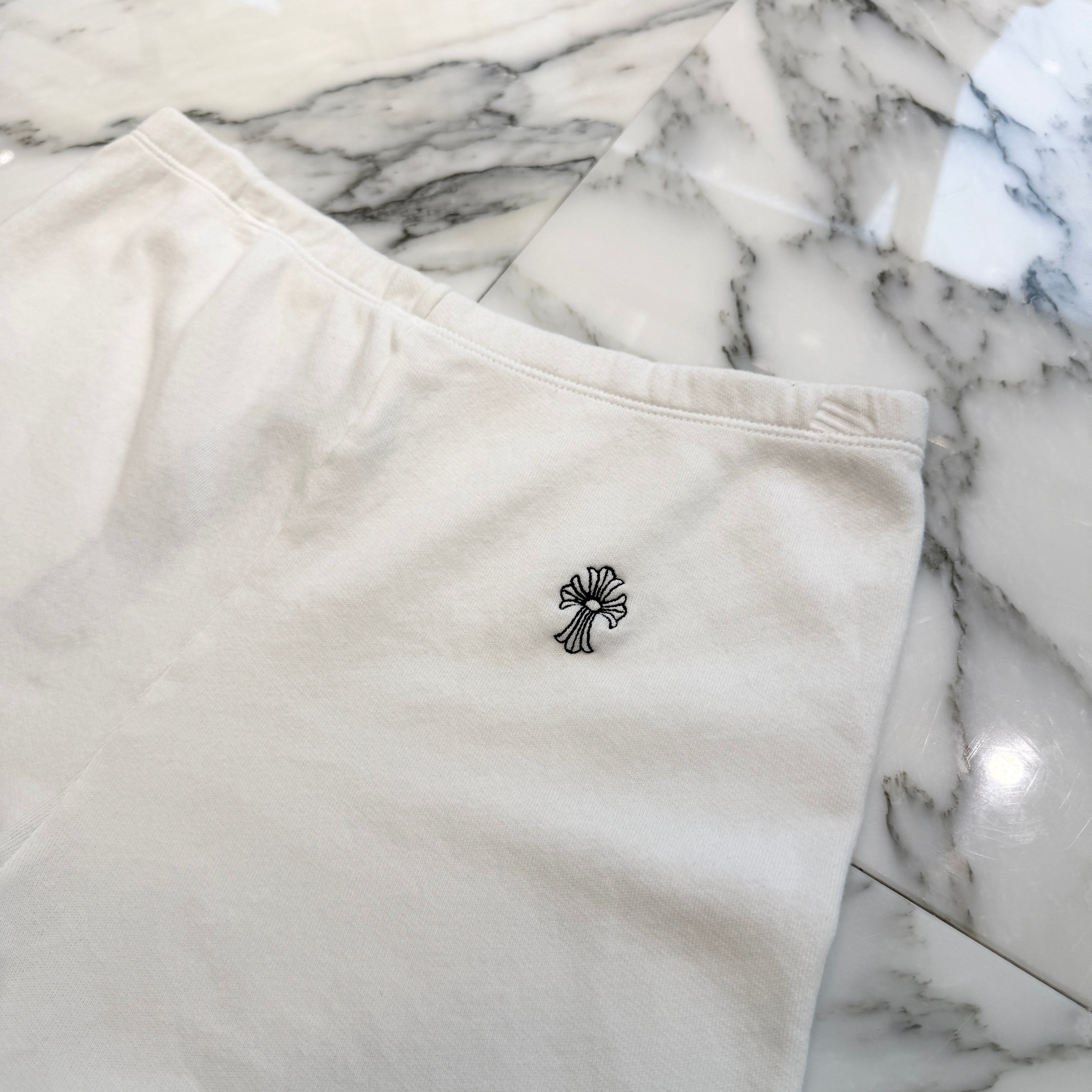 CHROME HEARTS Y NOT Vertical Logo Cross Embroidery Shorts Size M クロムハーツ ワイノット バーティカルロゴ クロス刺繍 ショーツ サイズM