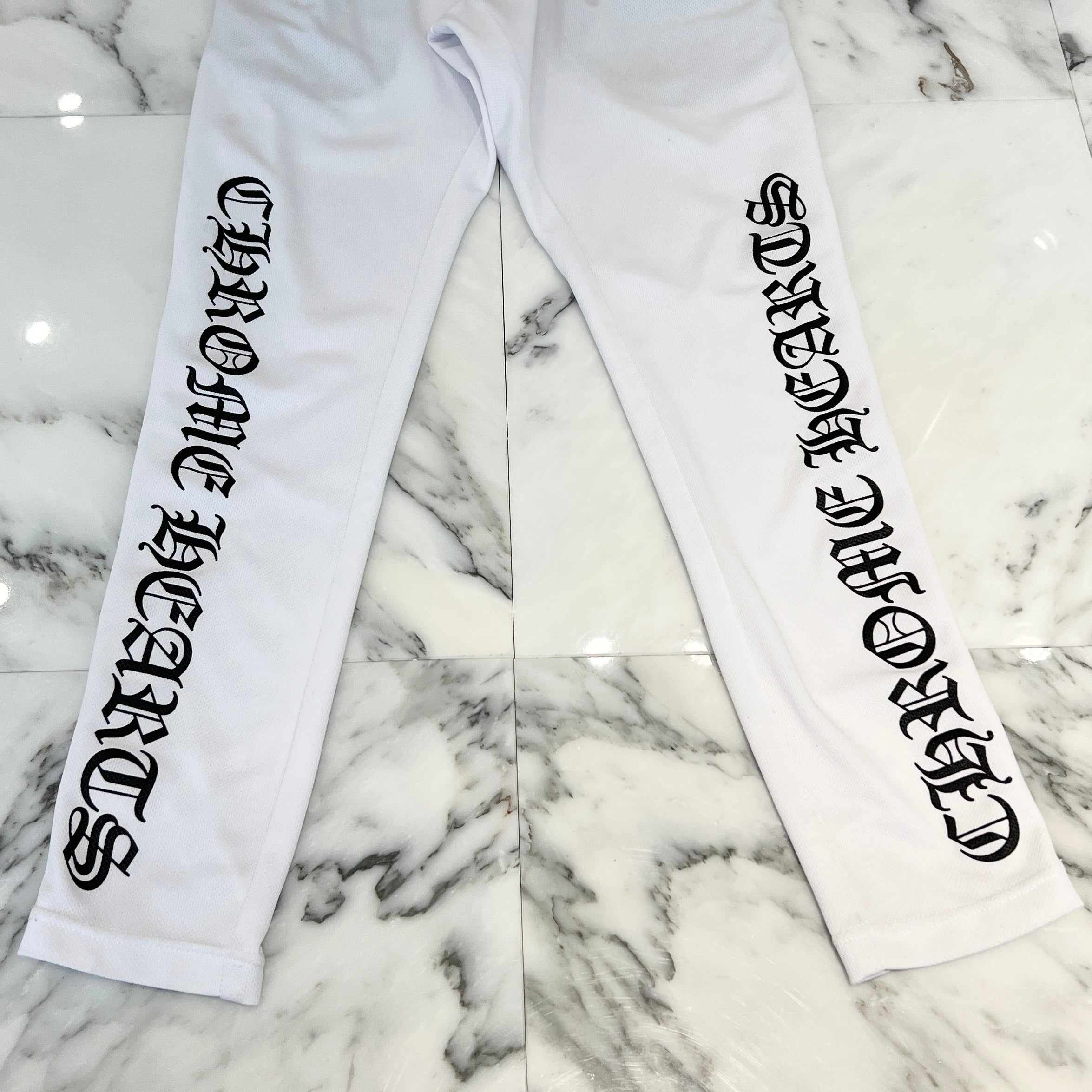 CHROME HEARTS Cross Ball Button Side Snap Track Line Mesh pants Size XS クロムハーツ クロスボールボタン サイドスナップ トラックライン メッシュパンツ サイズXS