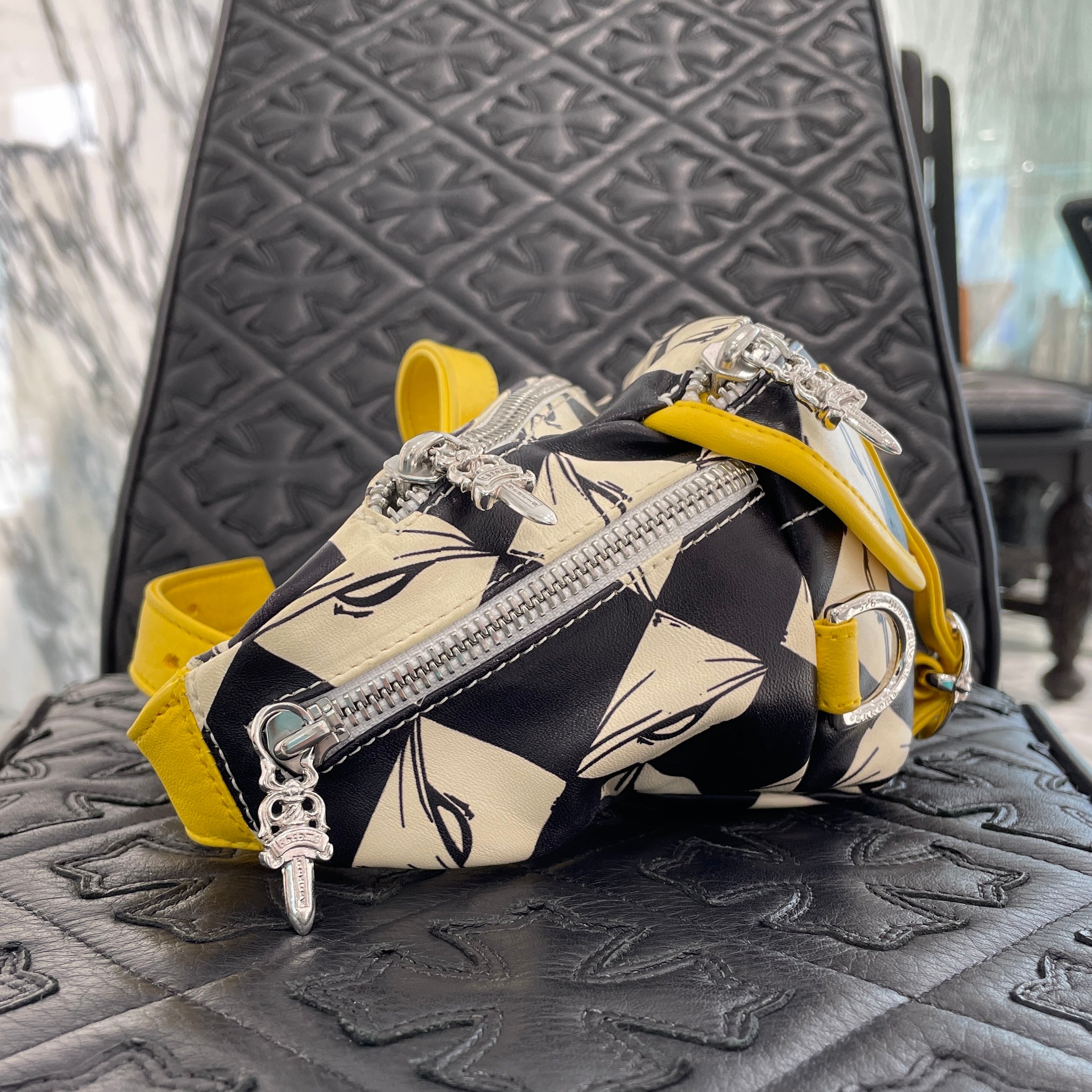 CHROME HEARTS × MATTY BOY PPO 99EYES SNAT PACK Mini Leather Waist Bag クロムハ―ツ × マッティボーイ PPO 99アイズ スナットパック ミニ レザーウエストバッグ