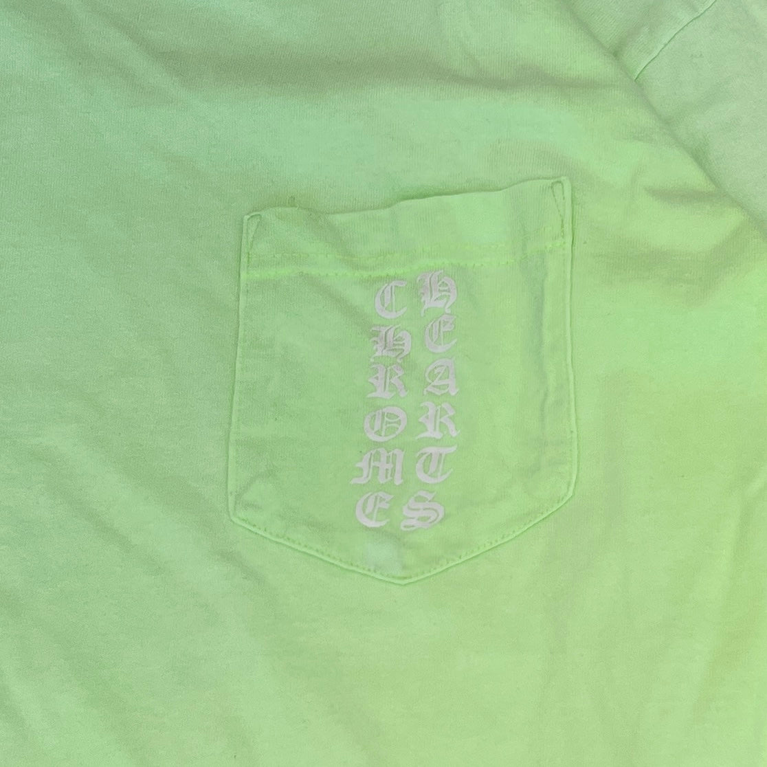 CHROME HEARTS Vertical Logo Flame Plus Pocket Long Sleeve Tee Size L クロムハーツ ヴァーティカルロゴ フレームプラスポケットロングスリーブ Tシャツ サイズL