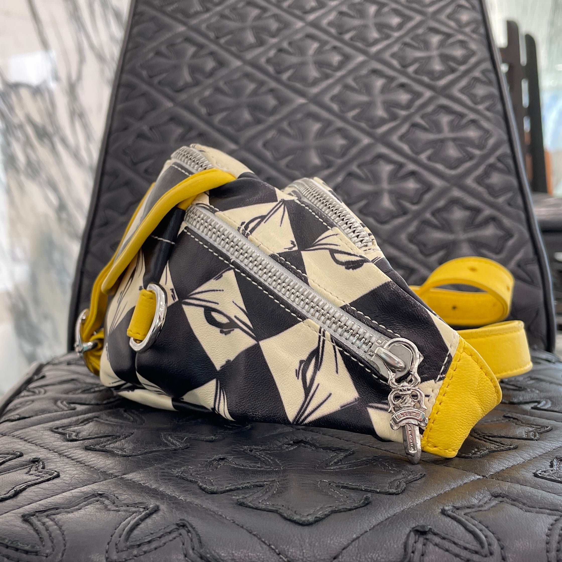 CHROME HEARTS × MATTY BOY PPO 99EYES SNAT PACK Mini Leather Waist Bag クロムハ―ツ × マッティボーイ PPO 99アイズ スナットパック ミニ レザーウエストバッグ